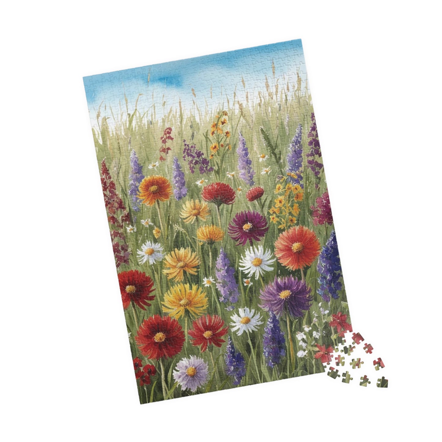 Wildflower Meadow Jigsaw Puzzle for Adult Home Entertainment, 110-1014 Piece, Gift for Puzzle Loving Friends, Family Game Night, Creative Leisure Activity Puzzle The Puzzle Chest