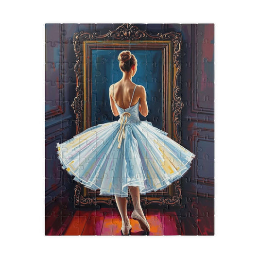 Vintage Ballerina Jigsaw Puzzle, 110, 252, 520, 1014-piece Ballet Artwork, Gift for Friend, Family Activity, Home Entertainment, Mindfulness 110 pcs (Vertical) Puzzle The Puzzle Chest