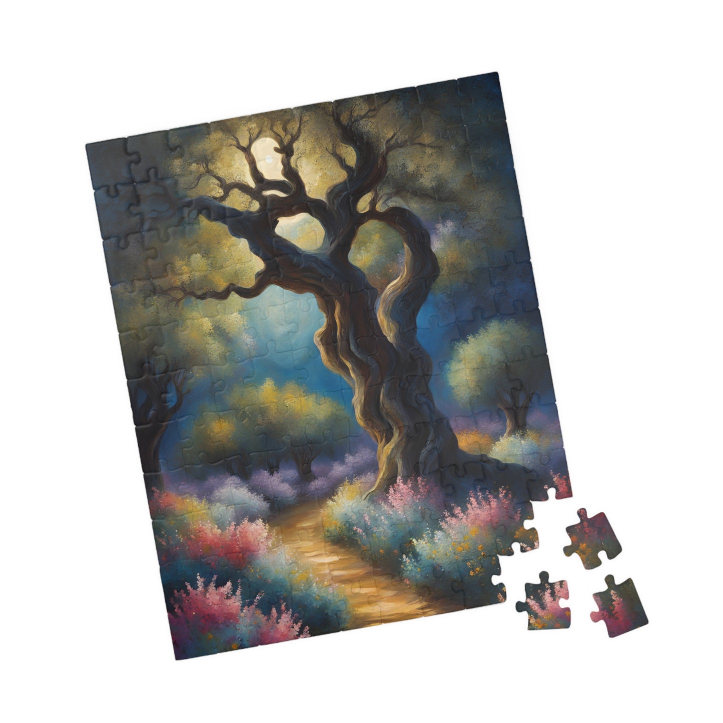 Garden of Gethsemane Olive Trees Jigsaw Puzzle, Religious Theme Faith-Based Tabletop Game, Meditation Activity, Stress Relief, Unique Gift Puzzle The Puzzle Chest