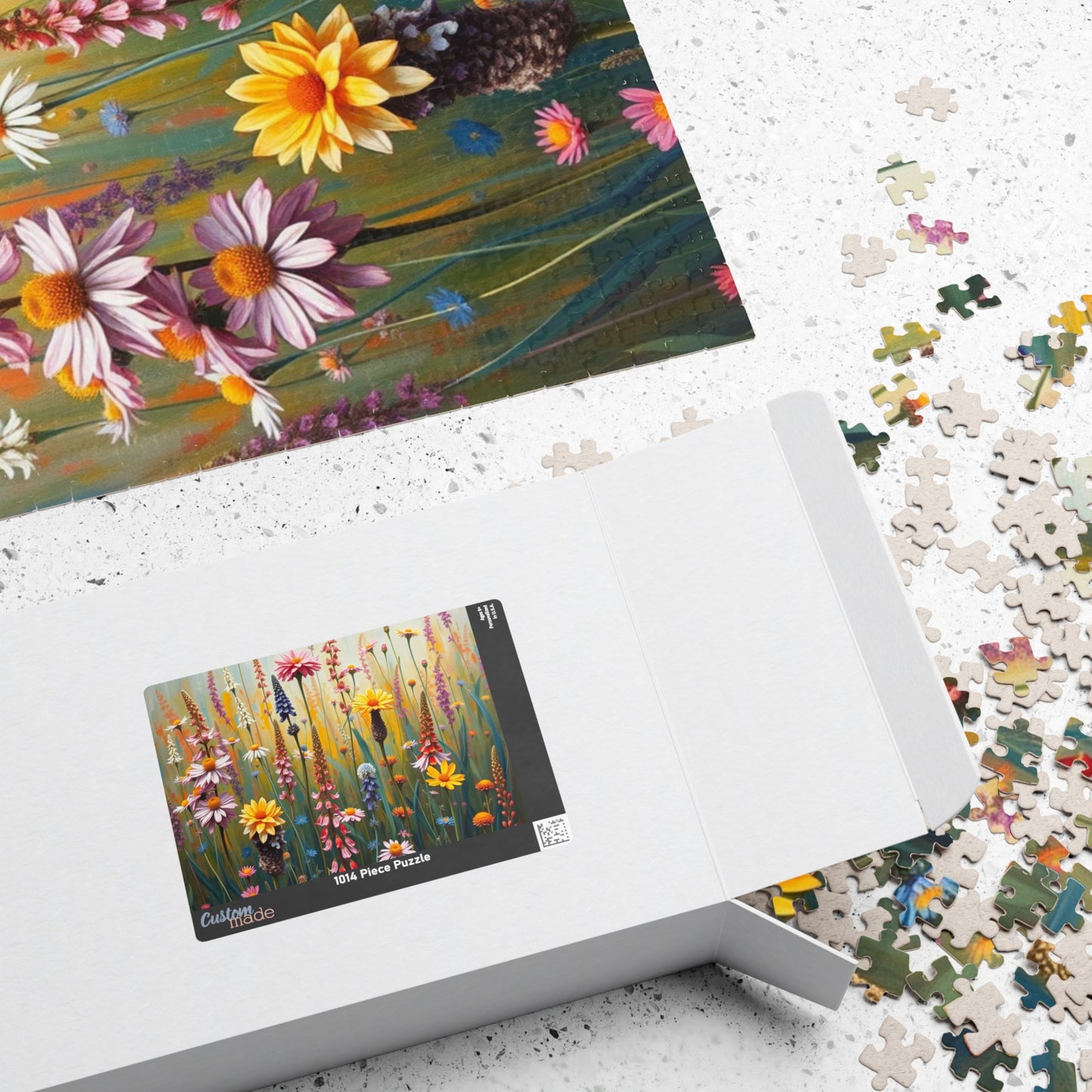 Floral Puzzle, Vibrant Wildflower Jigsaw Game for Adults, Nature Theme Gift for Friends, Family Fun, Home Entertainment Puzzle The Puzzle Chest