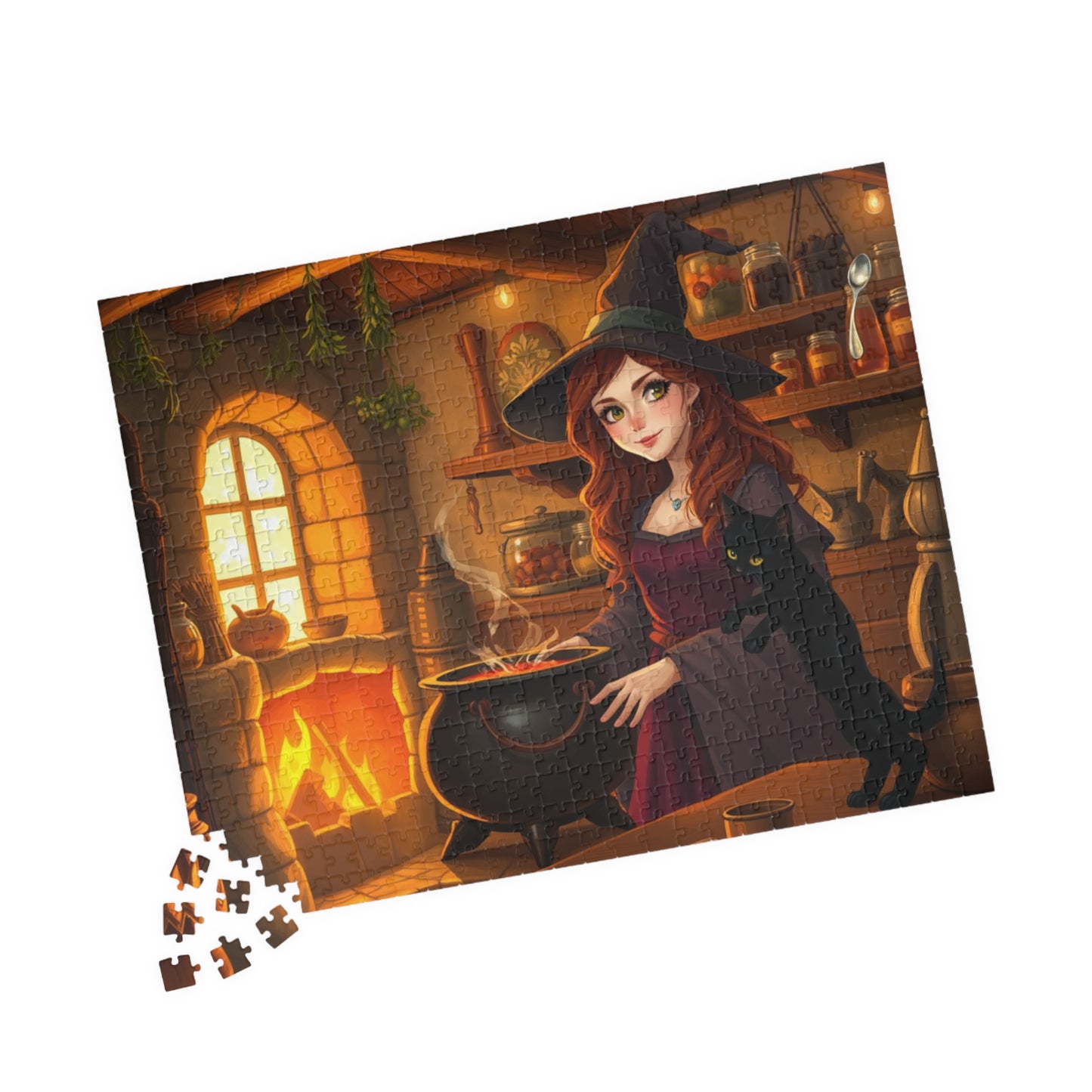 Enchanting Witch Jigsaw Puzzle for Cozy Nights, Perfect for Halloween, Solo Fun or Family Night, Gift for Puzzle Lovers Puzzle The Puzzle Chest