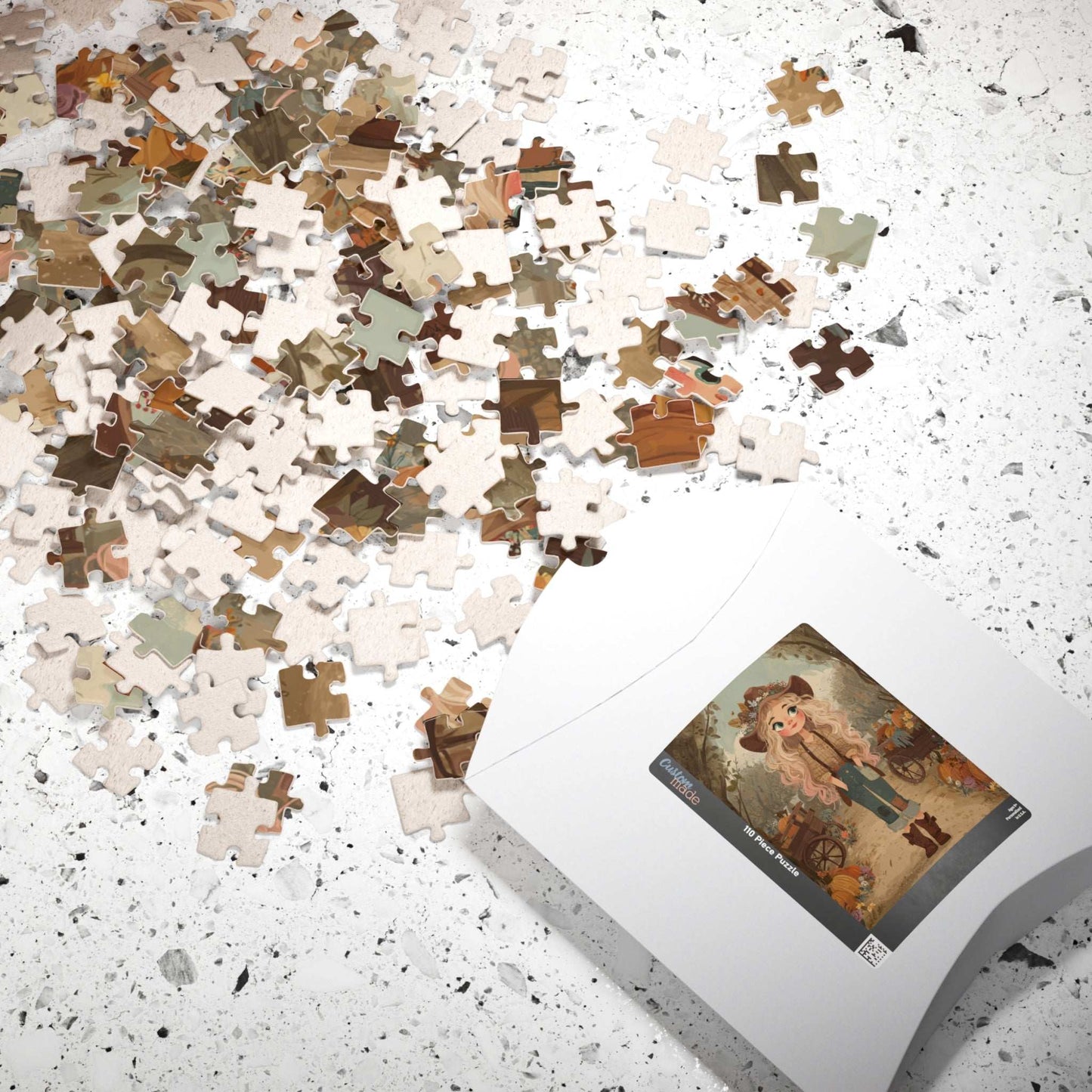 2010s Autumn Cowgirl Jigsaw Puzzle - Hipster Orchard, Fall Theme Game for Family Game Night, Puzzle Lover Gift for Halloween & Thanksgiving Puzzle The Puzzle Chest