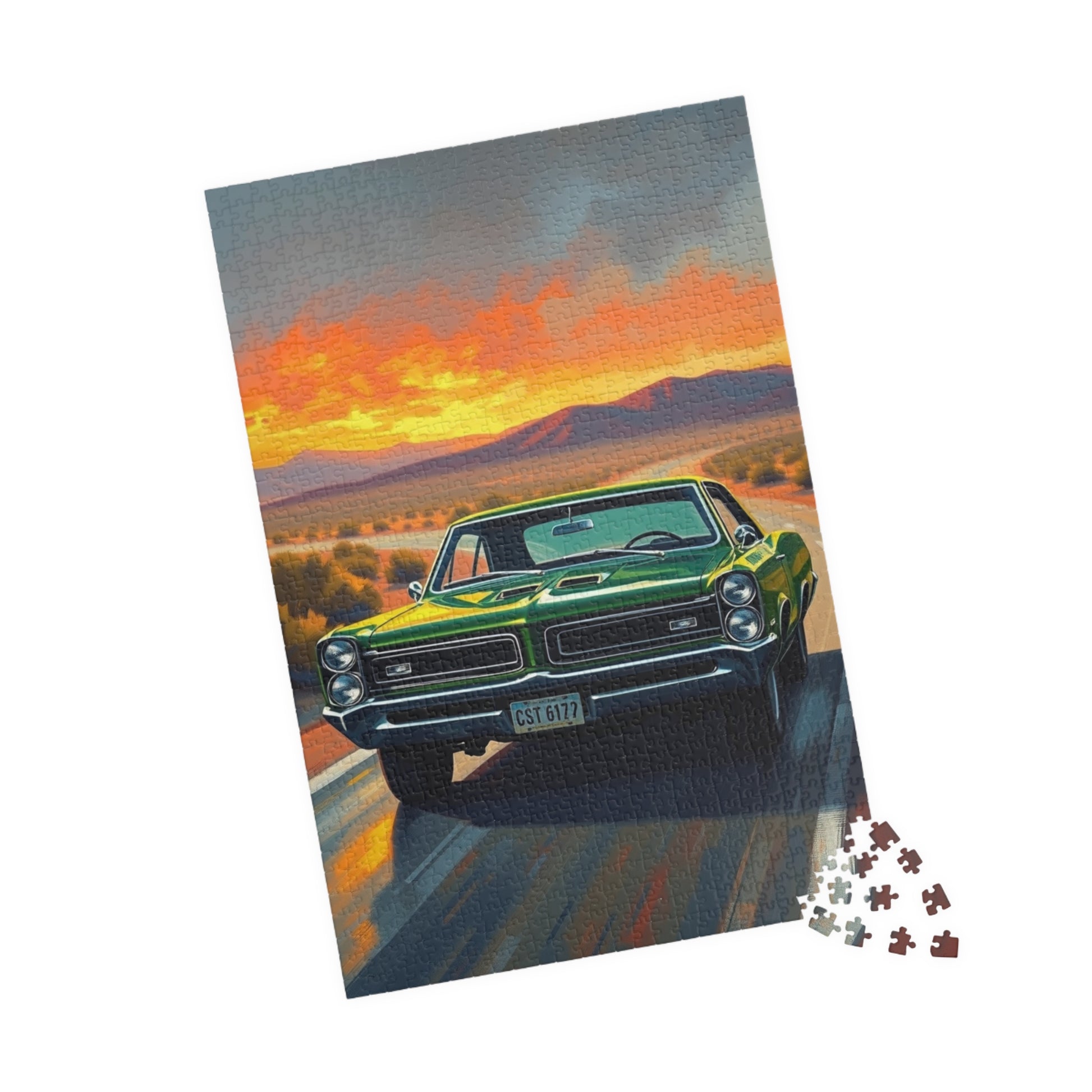 Vintage Car Puzzle - 1966 GTO, Nostalgic Jigsaw Puzzle Puzzle The Puzzle Chest