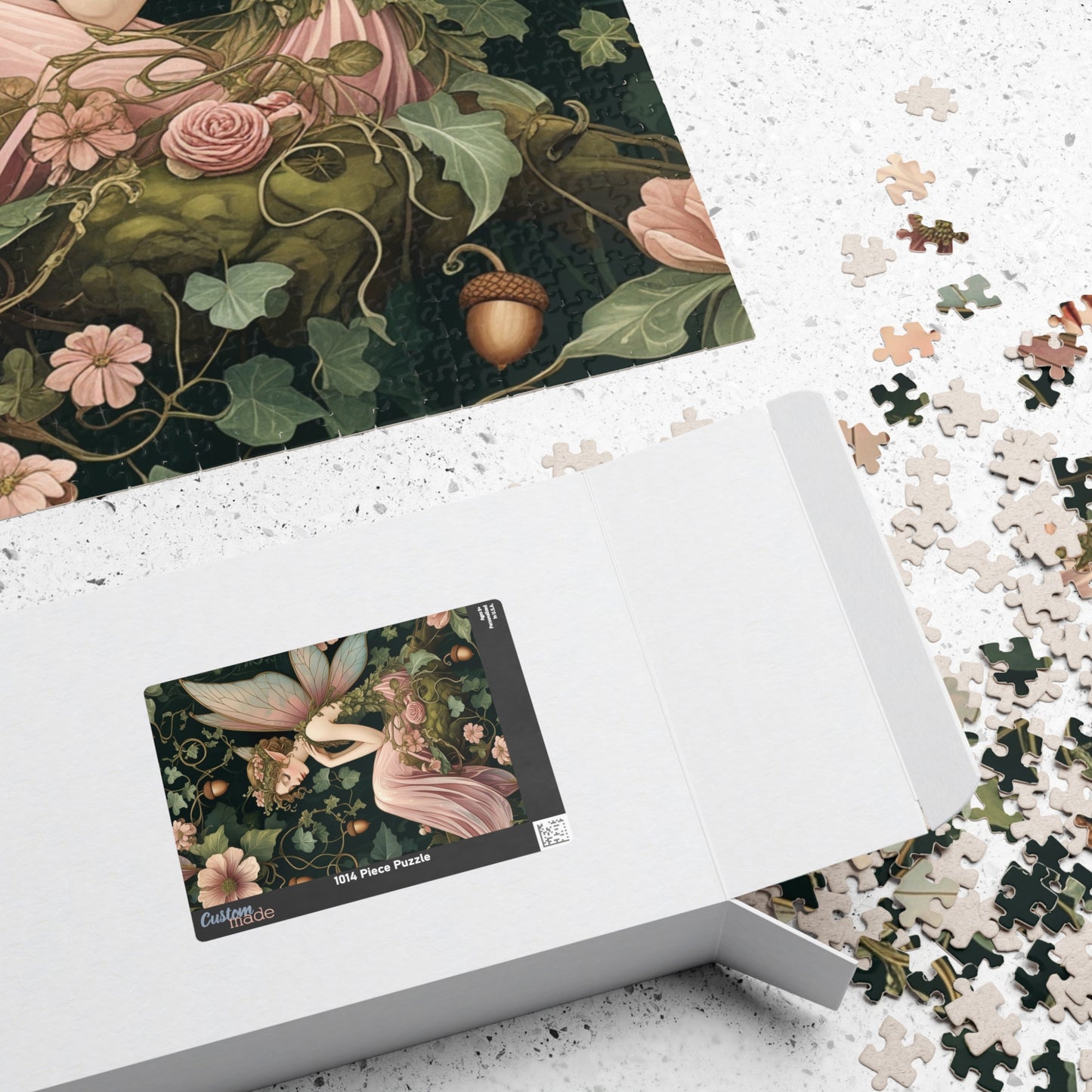 Whimsical Fairy Jigsaw Puzzle, Floral Flower Vintage Design, Mythical Creature Tabletop Family Activity Game, Fantasy Art Lover Gift, Hobby Puzzle The Puzzle Chest