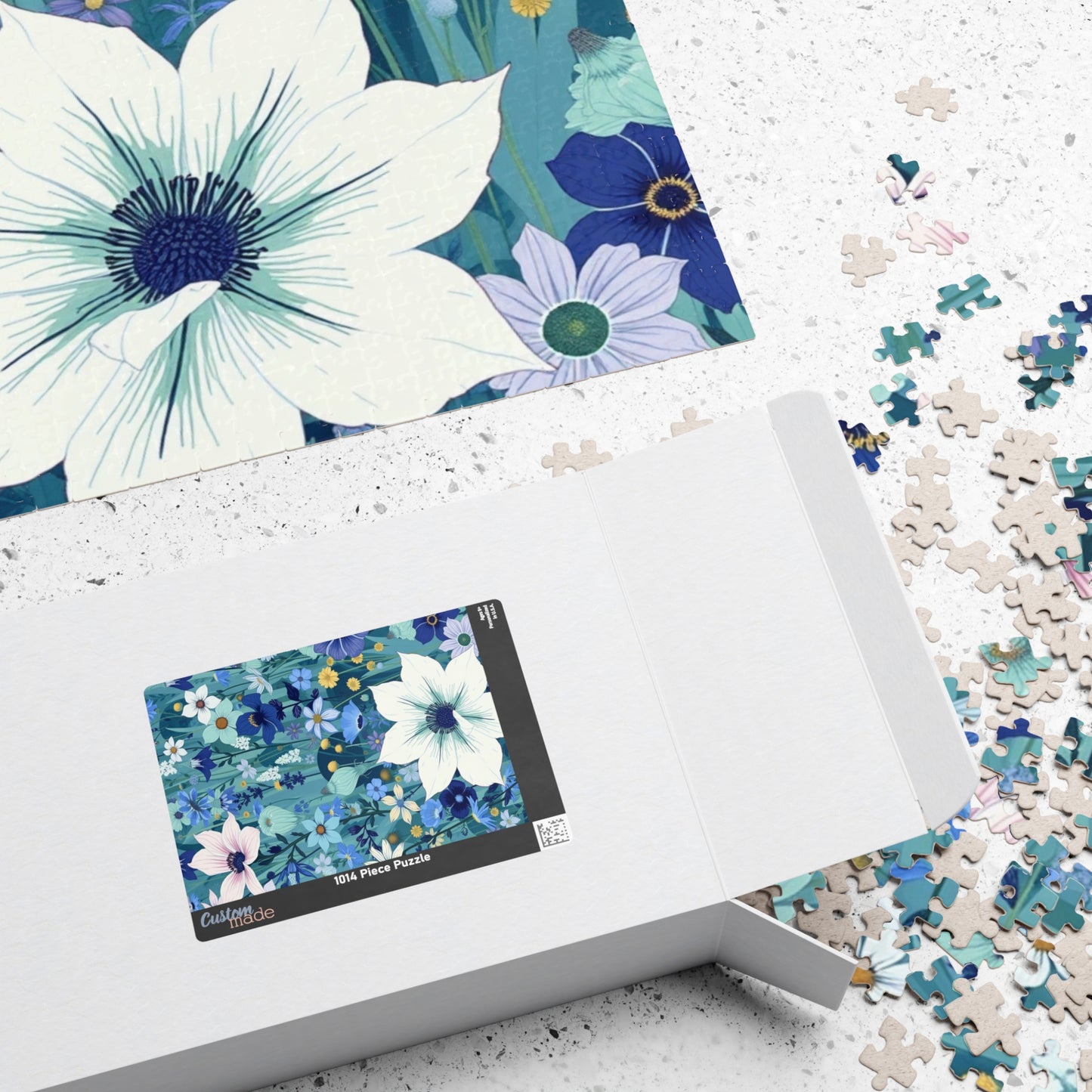Floral Puzzle - Nature-Inspired Jigsaw Game, Gift for Nature Lovers, Eco-Friendly Solo Fun or Family Entertainment Puzzle The Puzzle Chest