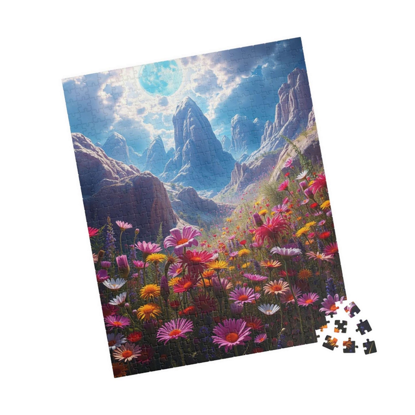Nature's Serenity Landscape Puzzle, 110, 252, 520, 1014-piece, Floral Jigsaw Art Game for Mindfulness, Gift for Nature Lovers, Relaxation Puzzle The Puzzle Chest