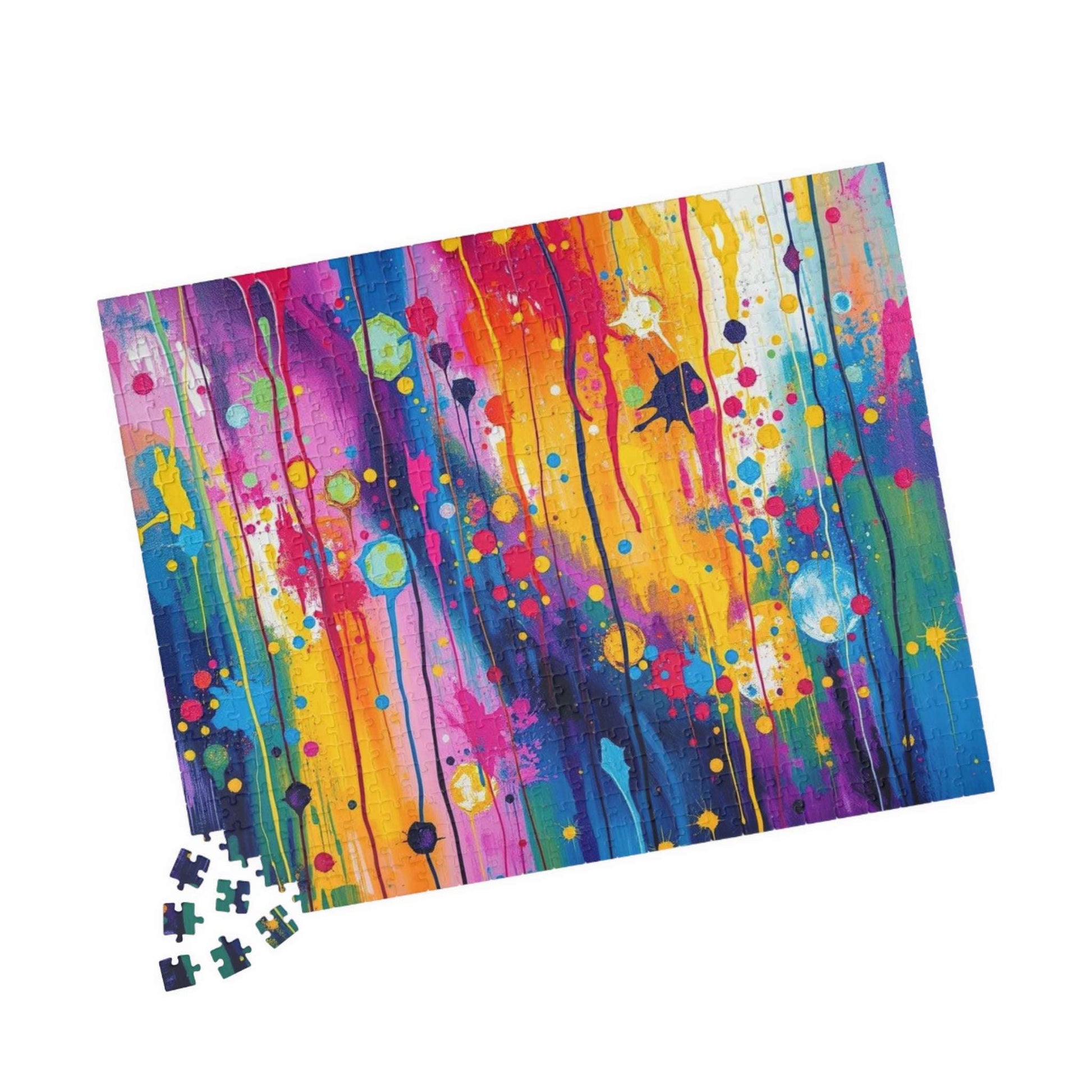 Colorful Abstract Art Jigsaw Puzzle Brain Teaser Puzzle The Puzzle Chest