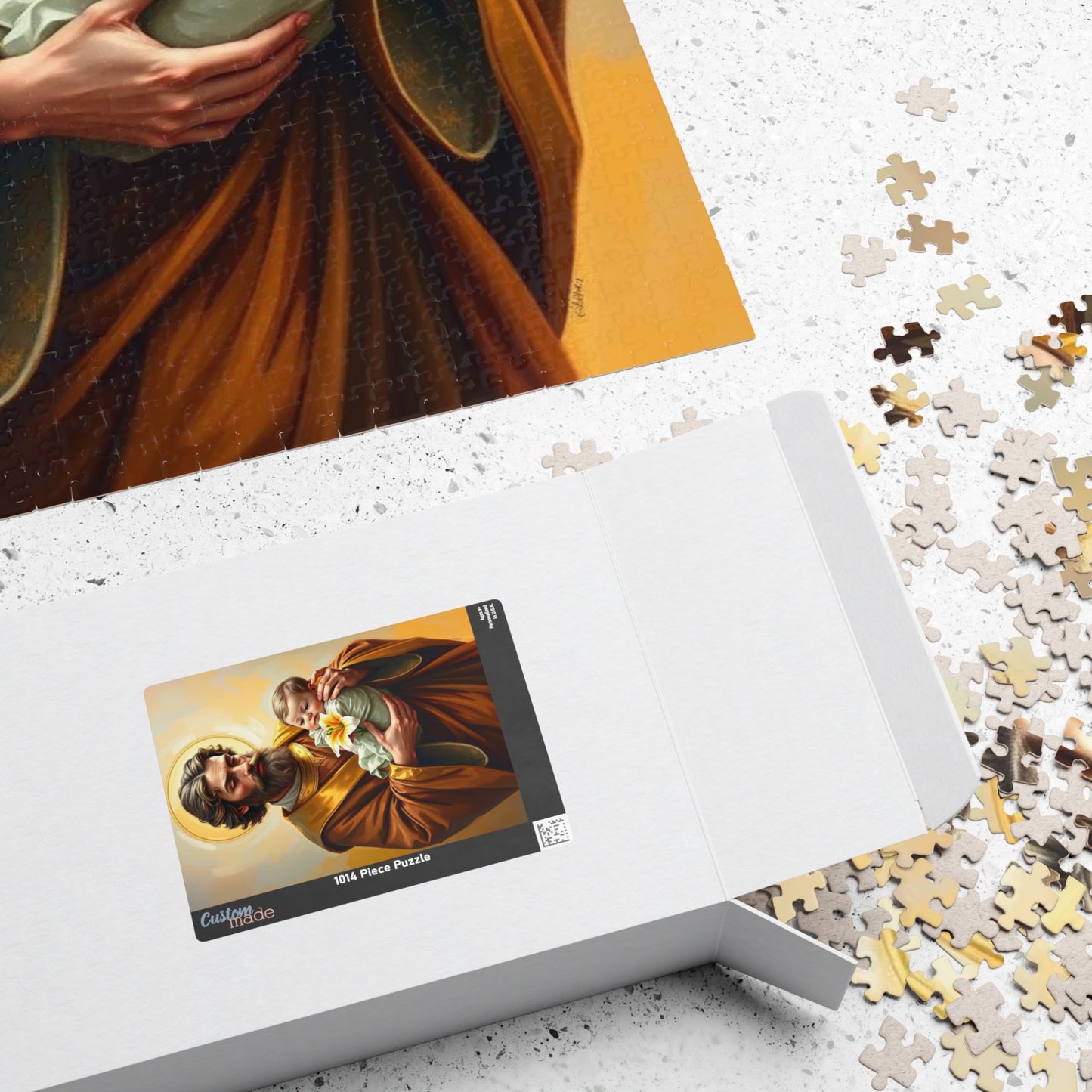 Puzzle, Saint Joseph Religious Artwork Jigsaw, 110 252 520 1014 Piece Game, Meditation Hobby Gift for Catholics Spiritual Home Entertainment Puzzle The Puzzle Chest