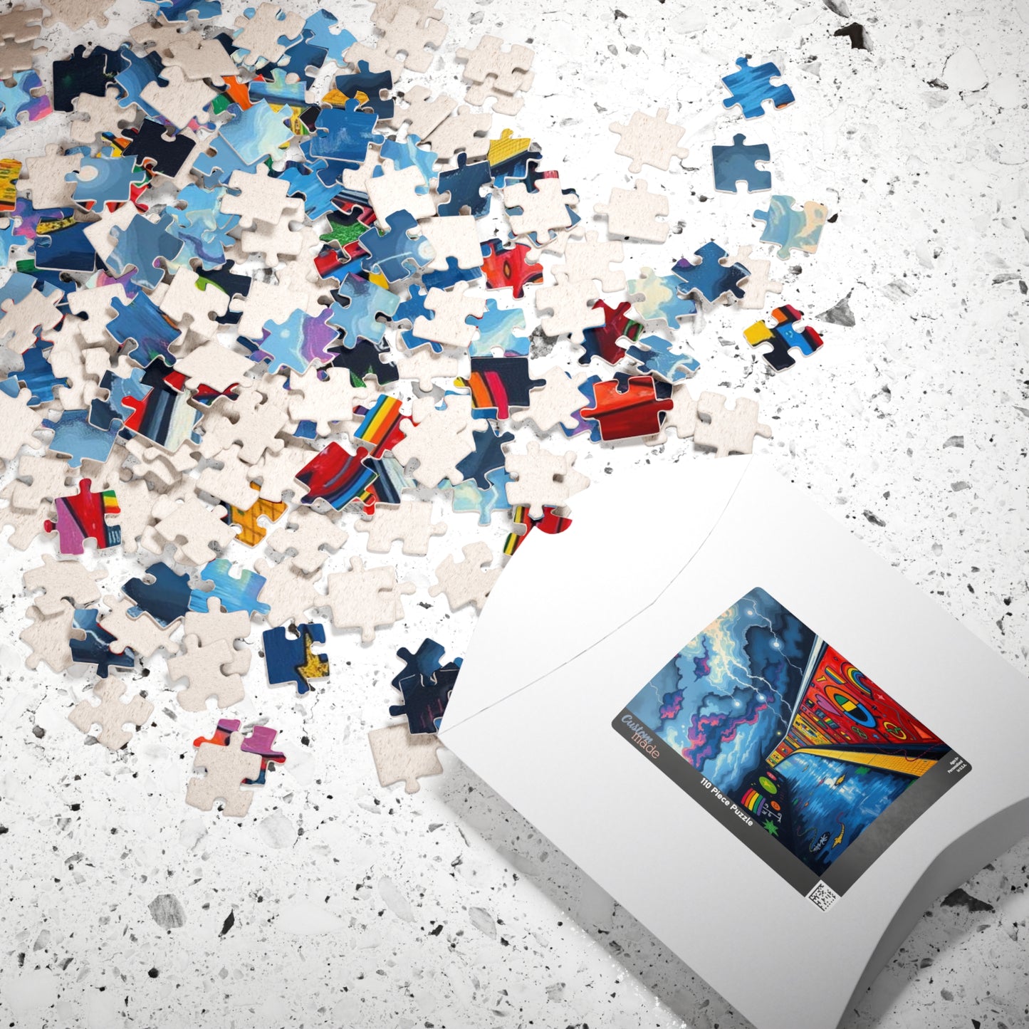 Colorful Urban Art Puzzle - 110, 252, 520, 1014 Pieces LGBTQ+ Jigsaw Game for Adults, Perfect Gift for Puzzle Lovers, Family Game Night,