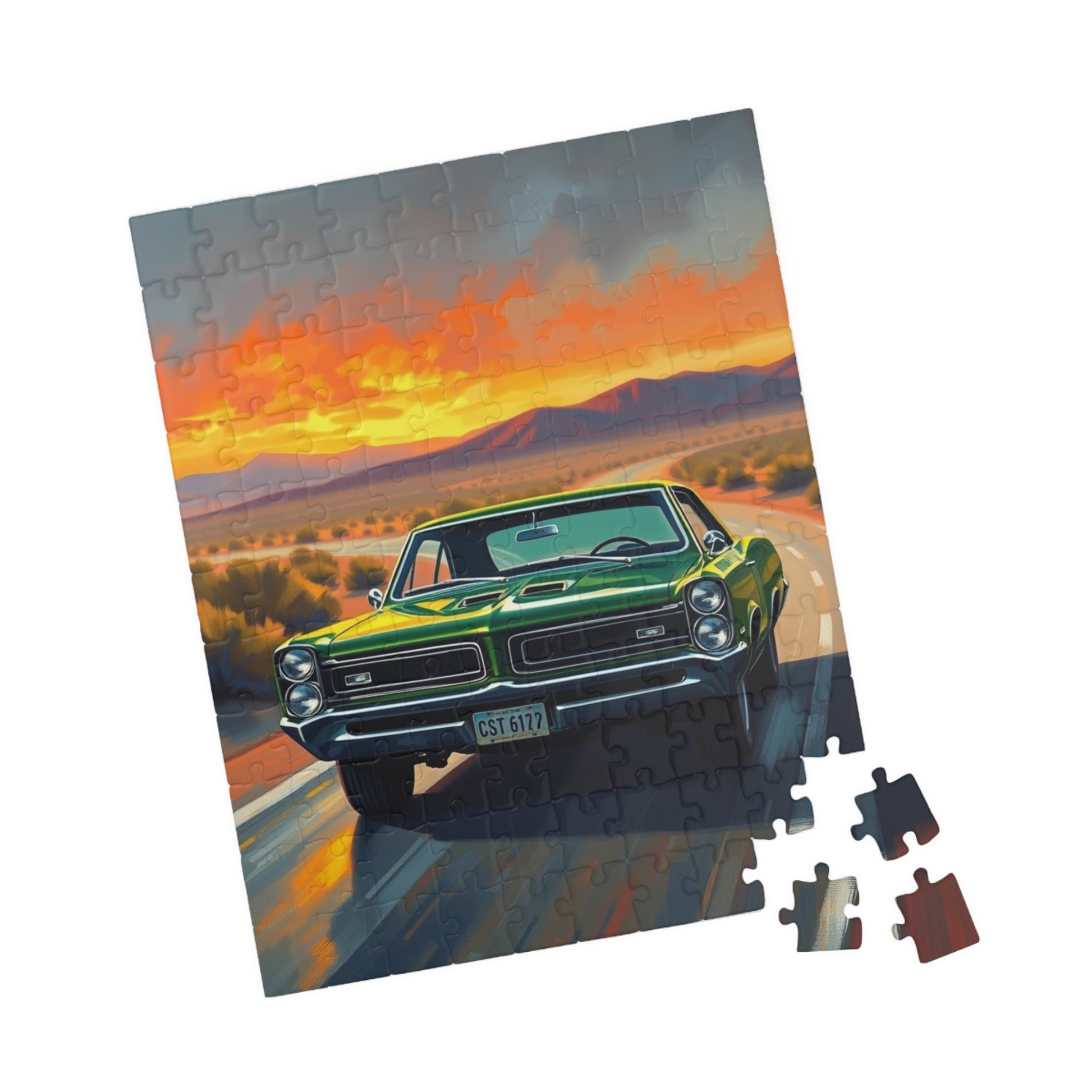 Vintage Car Puzzle - 1966 GTO, Nostalgic Jigsaw Puzzle Puzzle The Puzzle Chest