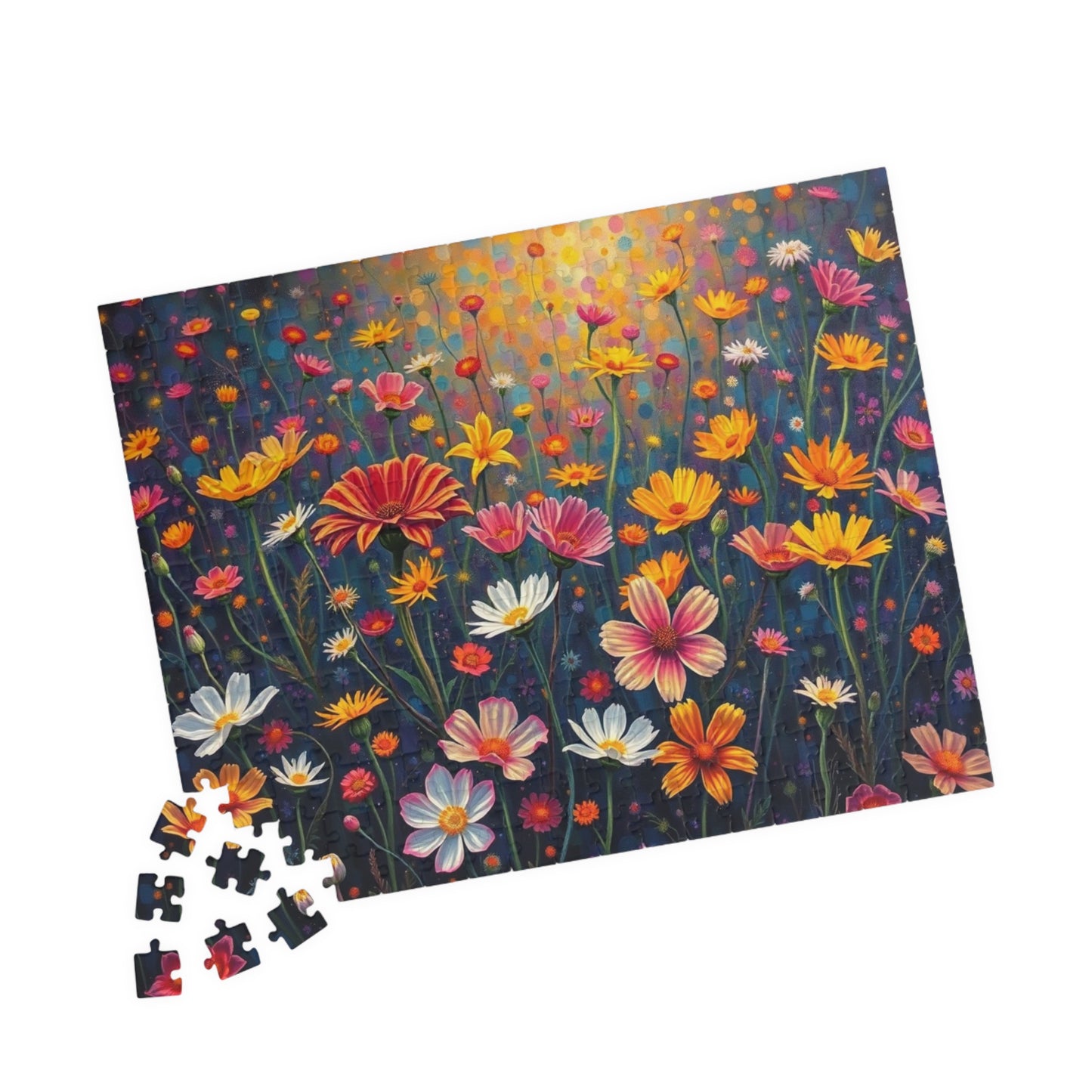 Floral Garden Puzzle, Jigsaw Puzzle for Adults, Fun Family Activity, Gift for Birthday, Relaxing Indoor Game, Brain Teaser, Mindfulness Puzzle The Puzzle Chest