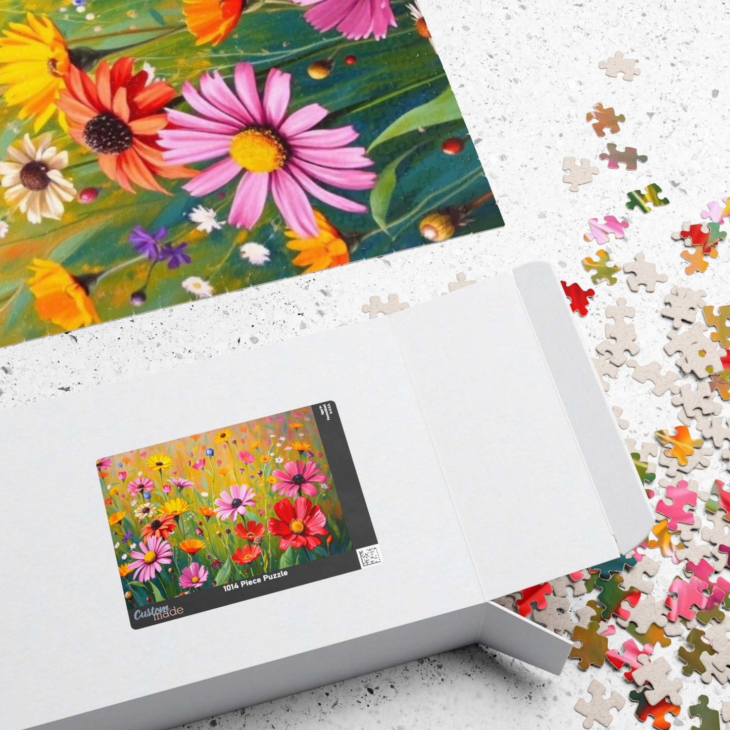 Vibrant Floral Puzzle, Flower Botanical Jigsaw Game for Adults, Gift for Nature Lovers and Family Fun Game Nights, Mindfulness Activity Puzzle The Puzzle Chest
