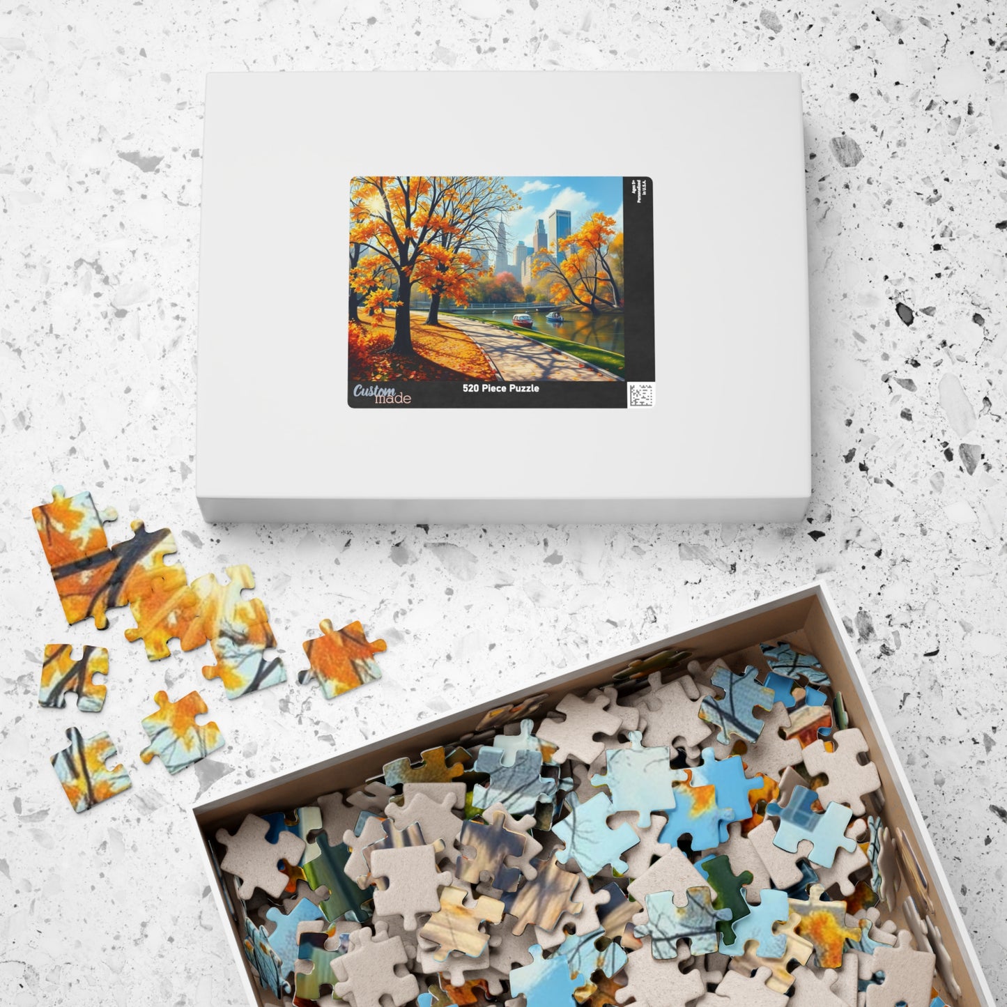 Central Park Autumn Landscape Puzzle, Nature Themed Jigsaw Game, Mindfulness Activity, Family Game Night, Puzzle Lover Gift Brain Teaser Puzzle The Puzzle Chest