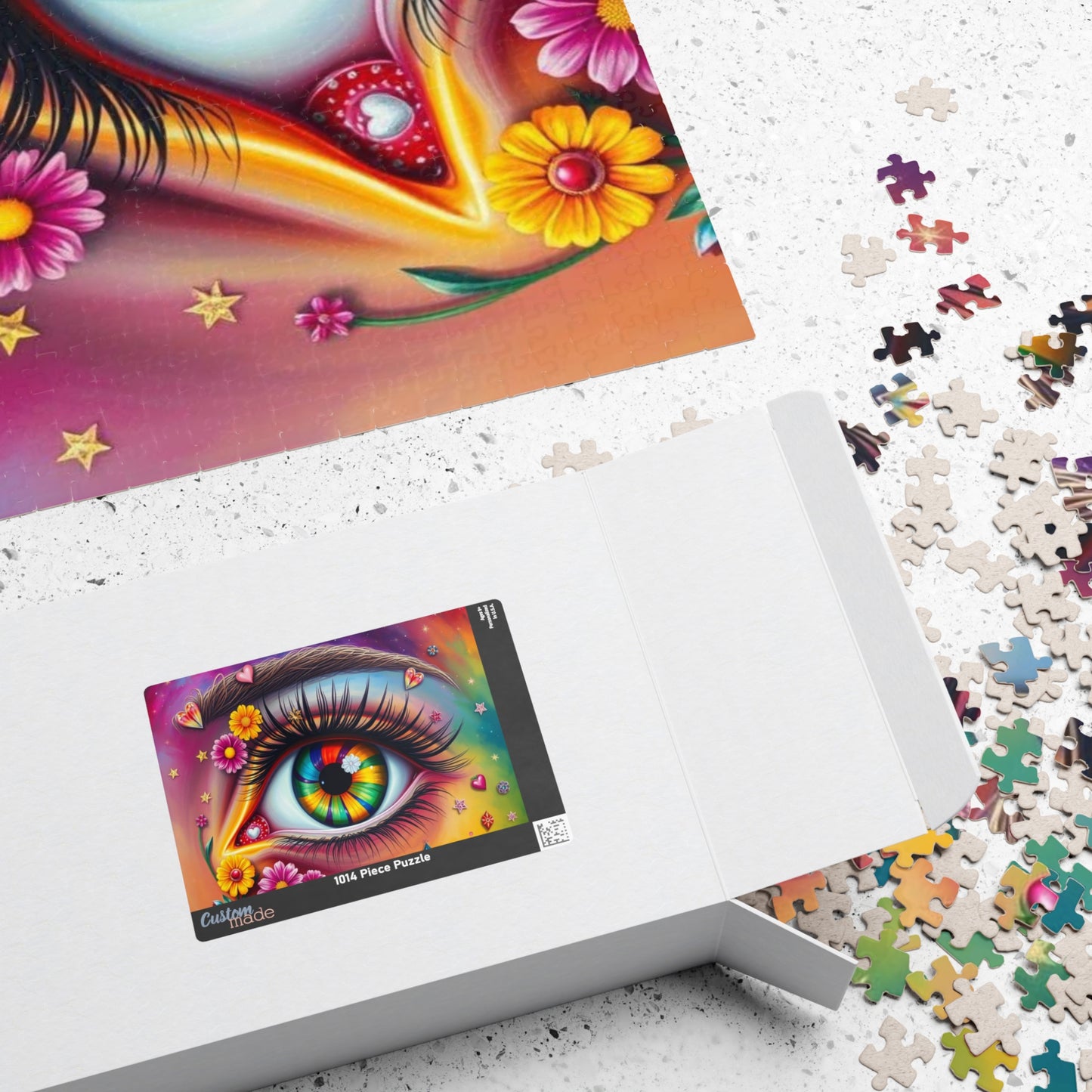 Watchful Heart - LGBTQ+ Pride Surreal Jigsaw Puzzle, Rainbow Eye Puzzle, Colorful Pride Puzzle for Holiday Birthday Pride Month Gift Puzzle The Puzzle Chest