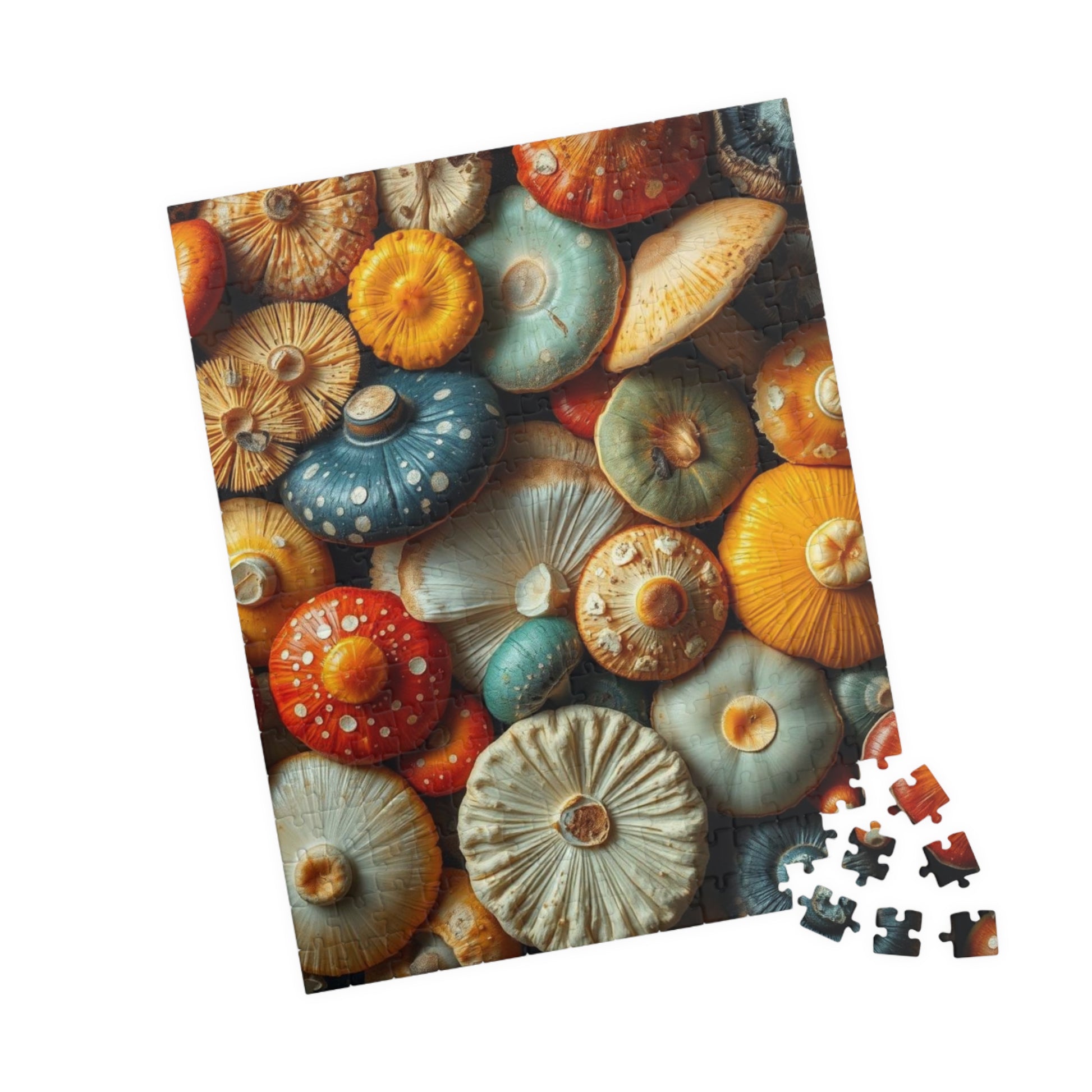Chaotic Mushroom Jigsaw Puzzle - Playful Nature Inspired Collage Design, Family Game Night, Brain Teaser, Gift for Mushroom Lover Puzzle The Puzzle Chest