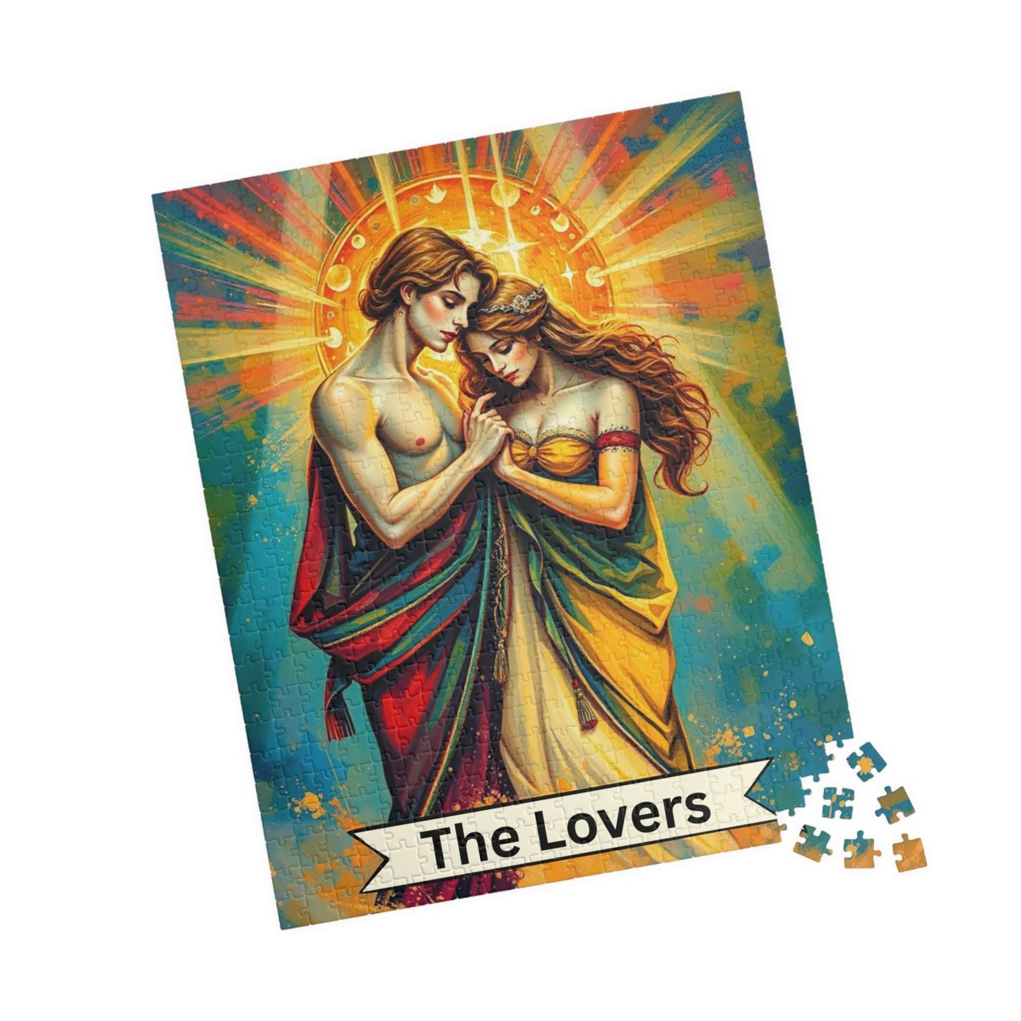 The Lovers Tarot Puzzle: Romantic Jigsaw for Couples Puzzle The Puzzle Chest