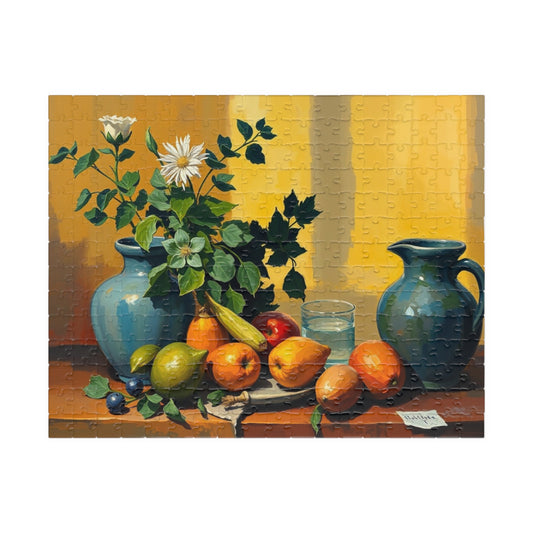 Fruit Still Life Puzzle, Colorful Artistic Jigsaw Game for Adults Teens Seniors, Family Activity or Solo Fun, Gift for Puzzle Lovers 252 pcs (Horizontal) Puzzle The Puzzle Chest