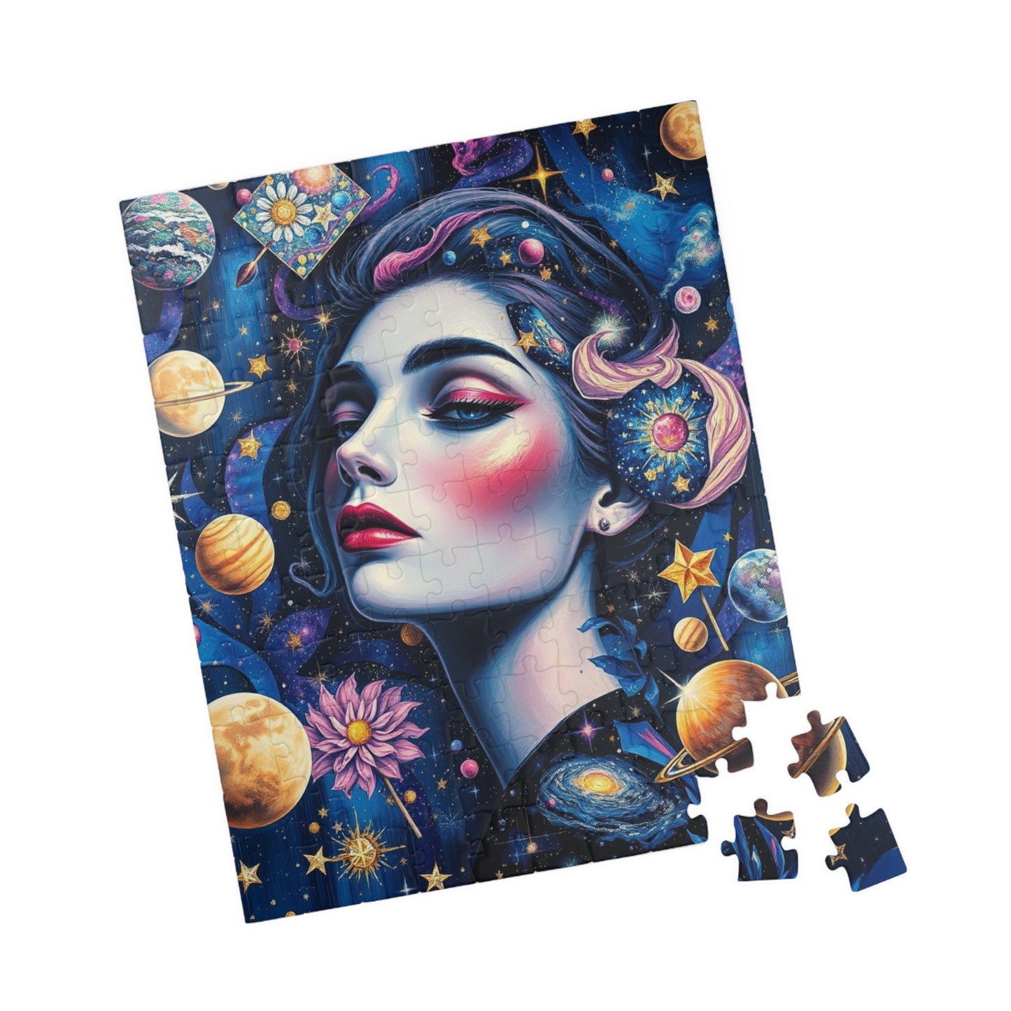 Celestial Elements Puzzle, Space-Themed Jigsaw Game, Family Activity, Quiet Pastime, Unique Gift for Space Lover Puzzle Enthusiast, Hobby Puzzle The Puzzle Chest