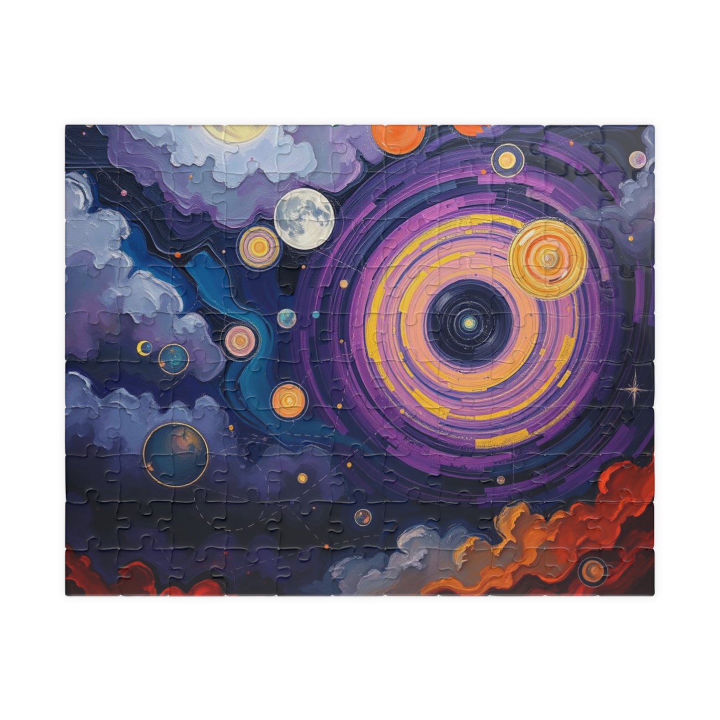Cosmic Galaxy Abstract Puzzle for Adults, Space-Themed Game for Family Activity, Solo Fun, Holiday or Birthday Gift for Friends 110 pcs (Horizontal) Puzzle The Puzzle Chest