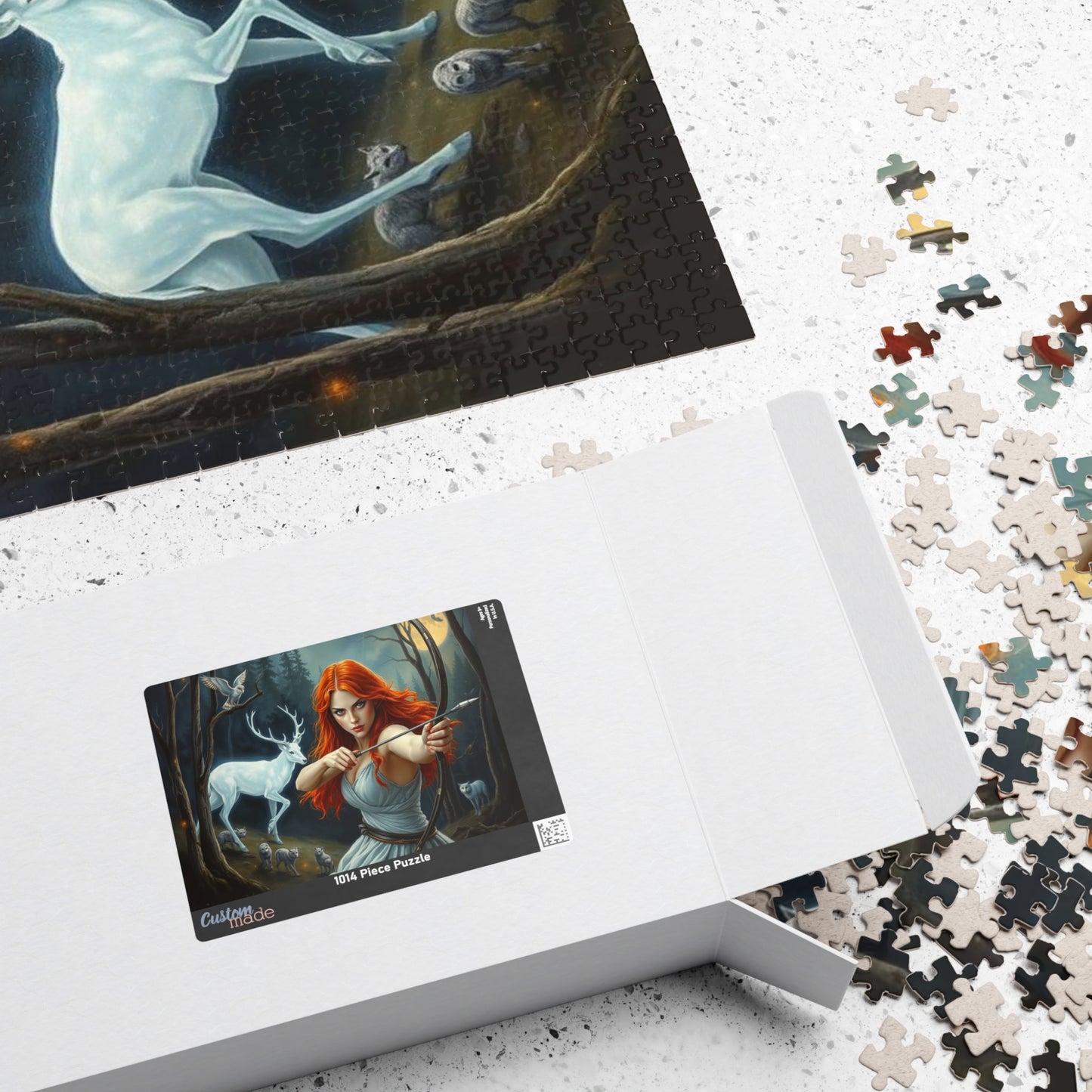 Enchanting Forest Quest Puzzle, Artemis Goddess of the Hunt Jigsaw Game | Whimsical Art, Nature Enthusiast Gift, Family Activity, Cozy Night Puzzle The Puzzle Chest