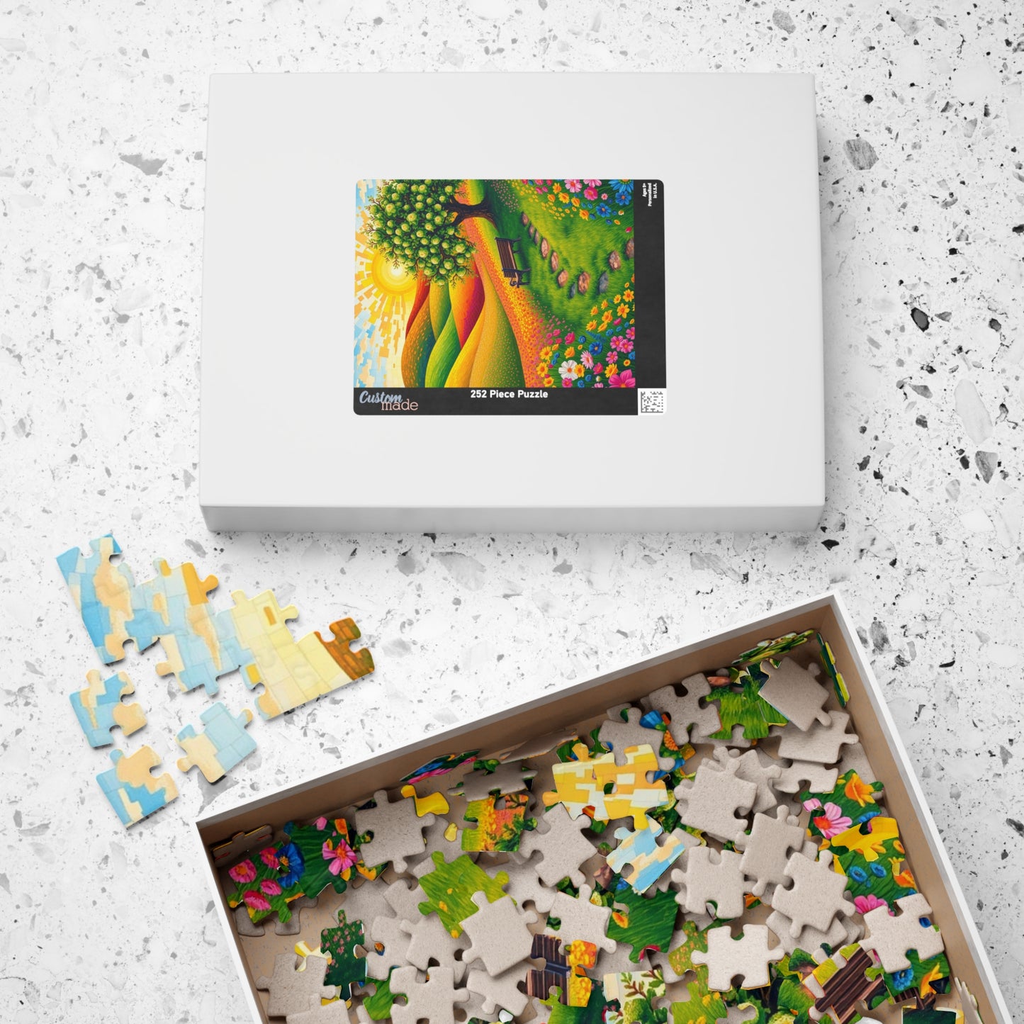 Serene Nature Mosaic Puzzle - 110, 252, 520, 1014-piece, Gift for Nature Lovers, Family Fun Activity Puzzle The Puzzle Chest