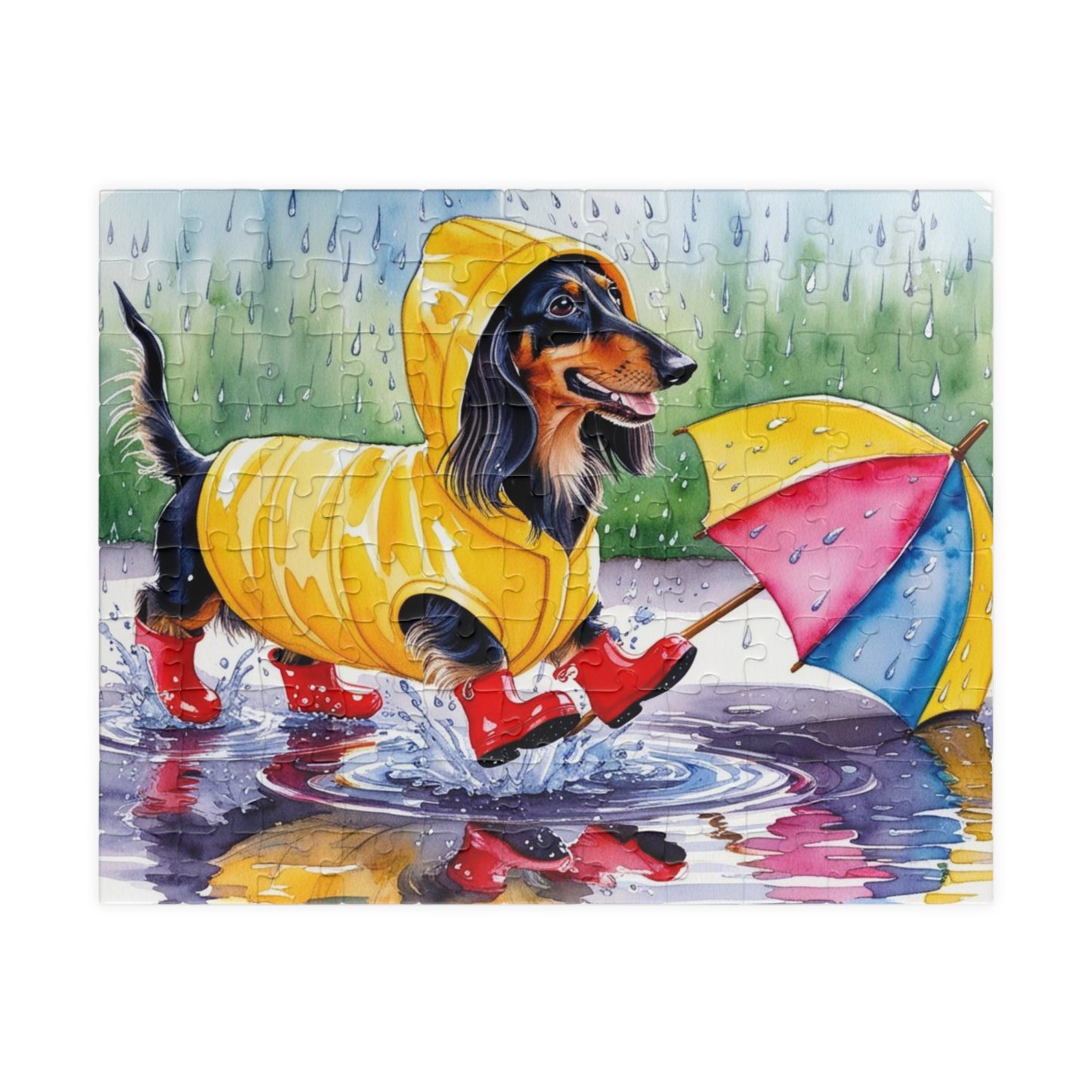 Dachshund Jigsaw Puzzle for Adults, 110/252/520/1014-Piece, Perfect for Dog Lovers, Family Fun, Gifts, Rainy Day Play, Pet-Themed Decor 110 pcs (Horizontal) Puzzle The Puzzle Chest