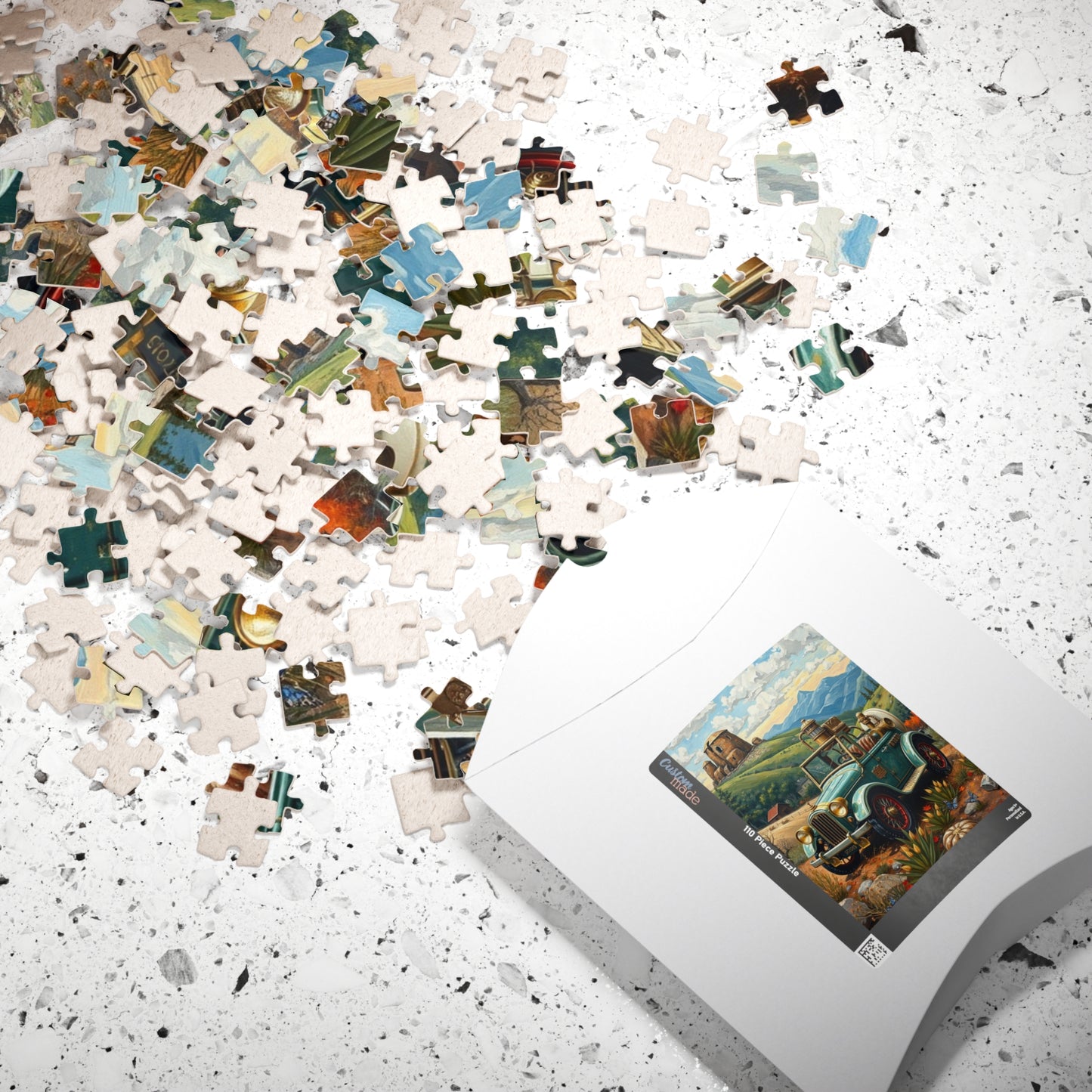 Retro Steampunk Car Puzzle 110, 252, 520, 1014-piece Jigsaw Game for Art Lovers, Family Fun, Holiday or Birthday Gift for Adults Puzzle The Puzzle Chest