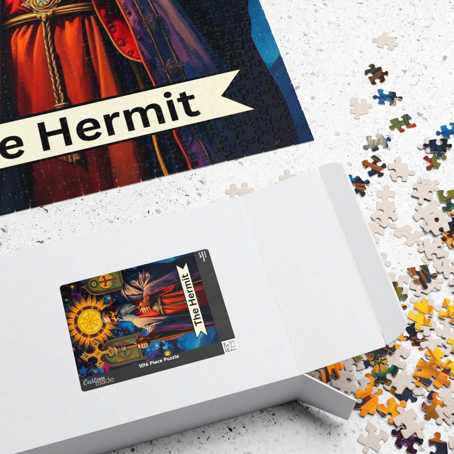 Mystical Hermit Puzzle - Tarot Card Style Art, Meditation Activity Holiday Birthday Gift for Puzzle Lovers, Mindfulness and Relaxation Puzzle The Puzzle Chest