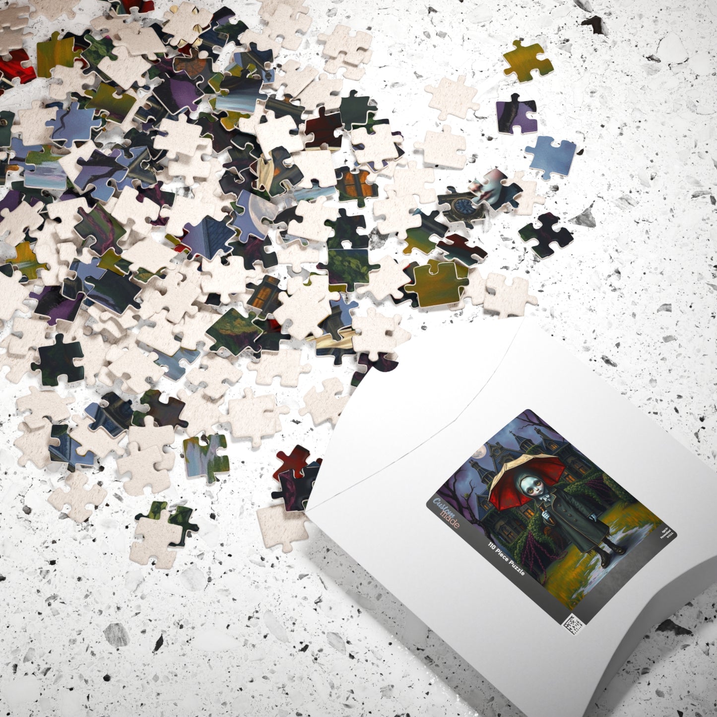 Spooky Gothic Puzzle, Victorian Orphan Illustration Jigsaw Game, Mysterious Halloween Gift, Fun Family Activity, 110 252 520 1014-piece Puzzle The Puzzle Chest
