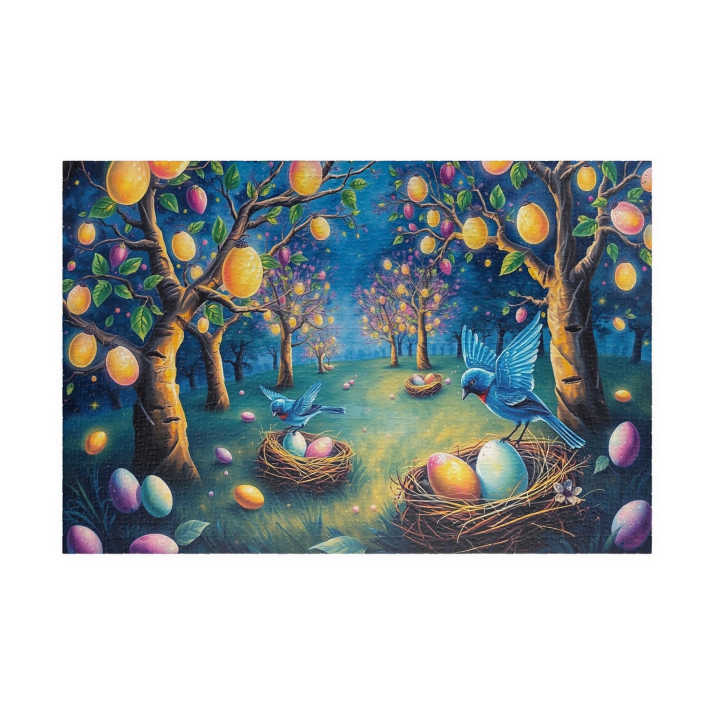 Springtime Nesting Birds Puzzle, Easter Theme Jigsaw Game for Adult Puzzle Lovers, Family Activity, Birthday Holiday Gift for Friends 1014 pcs (Horizontal) Puzzle The Puzzle Chest