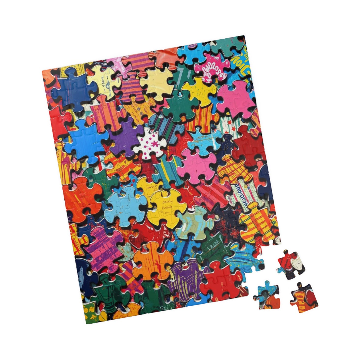 Chaotic Puzzle Piece Jigsaw Puzzle, Challenging Collage Art Game Ideal for Family Bonding Time, Adult Solo Fun, Friend Gift for Puzzle Lover Puzzle The Puzzle Chest