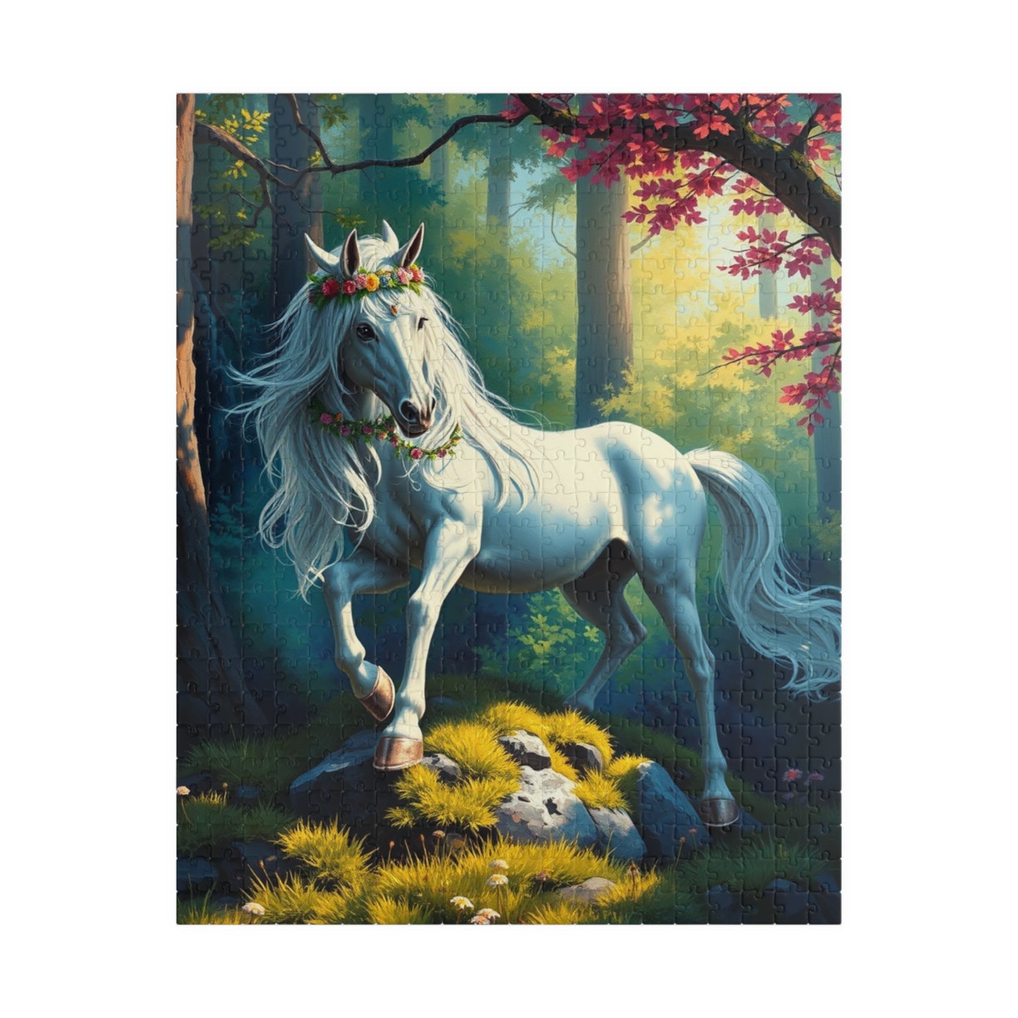 Magical Unicorn Puzzle - 110, 252, 520, 1014-piece, Jigsaw Game for Adults, Fantasy Lover Gift, Mindfulness Activity, Home Entertainment 520 pcs (Vertical) Puzzle The Puzzle Chest