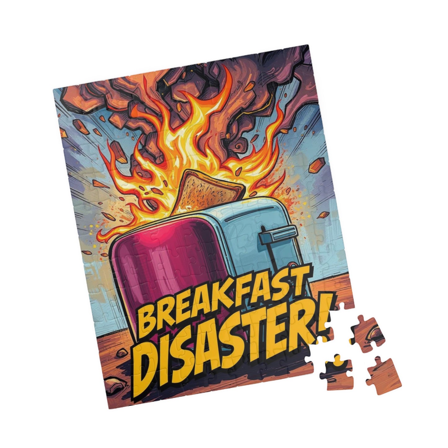 Breakfast Disaster Jigsaw Puzzle, Pop Art Puzzle for Adult, Fun Family Activity, Unique Birthday Holiday Gift, Game Night Creative Challenge Puzzle The Puzzle Chest