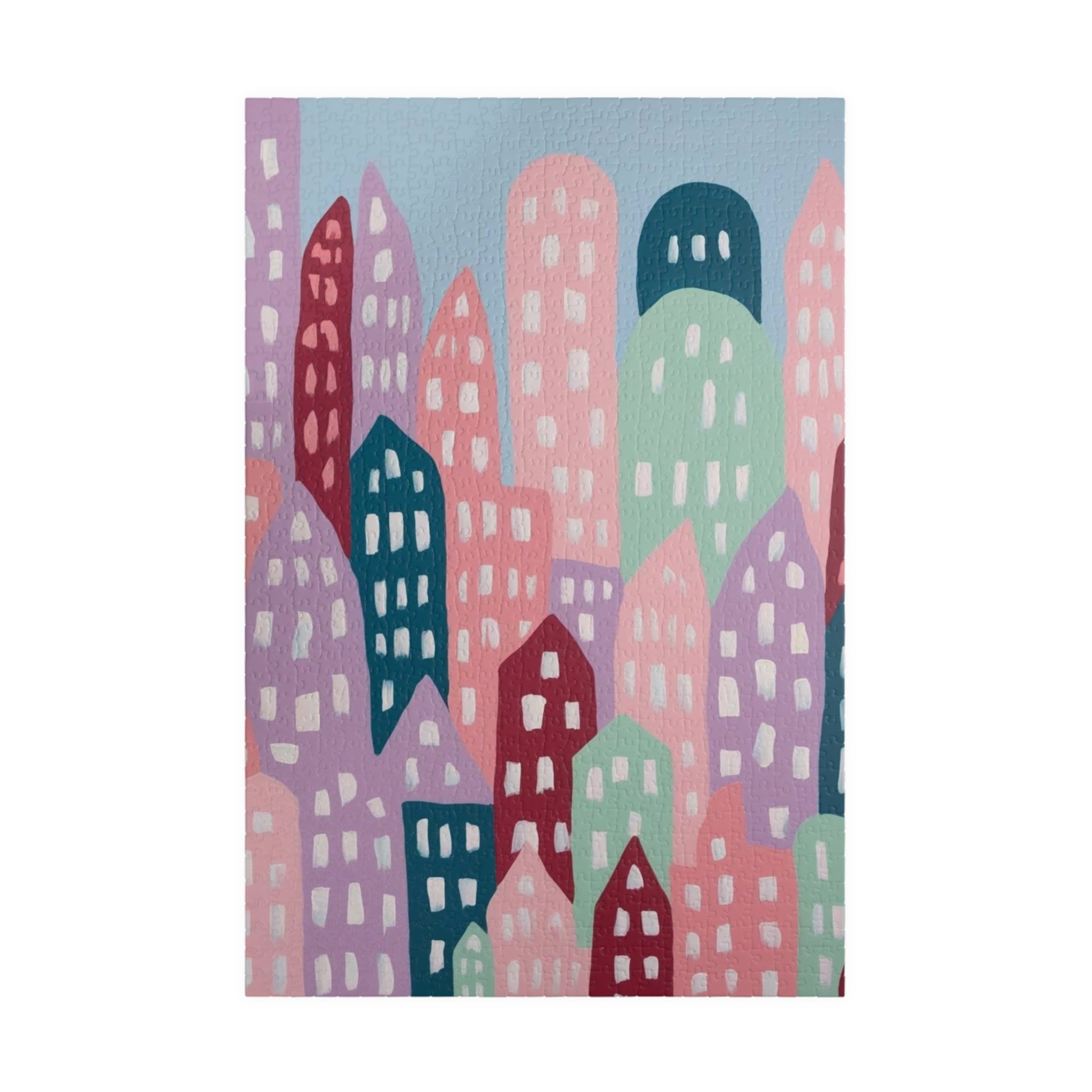 Abstract Cityscape Jigsaw Puzzle, Fun Home Activity Game 1014 pcs (Vertical) Puzzle The Puzzle Chest