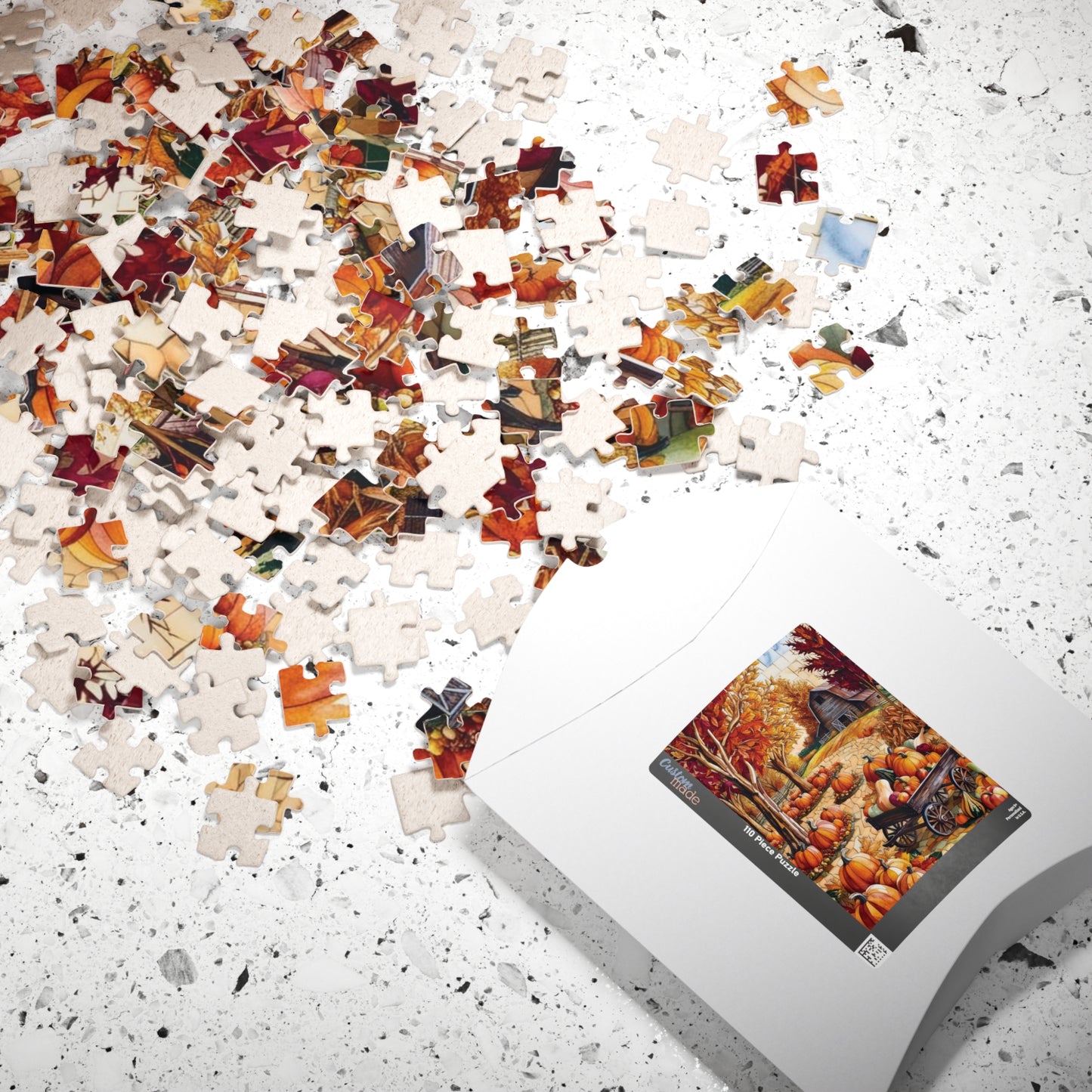 Autumn Harvest Jigsaw Puzzle, Mosaic Fall Scene Game for Adults, Gifted Puzzle Nature Enthusiasts Puzzle Lover Frameable Wall Art Puzzle The Puzzle Chest