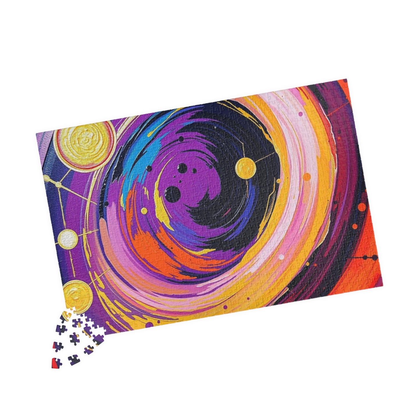 Cosmic Swirl Abstract Puzzle, Space Art Jigsaw Game, Celestial Puzzle, Gift for Astronomy Lover, Family Game Night, Home Decor, Brain Teaser Puzzle The Puzzle Chest