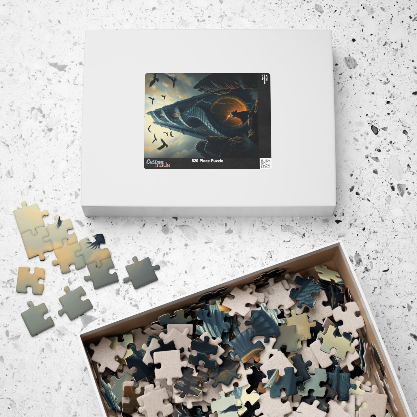 Gothic Tower Puzzle - 110/252/520/1014-Piece Jigsaw Game for Adults, Fantasy Art, Unique gift, Family Fun Indoor Activity, Brain Teaser Puzzle The Puzzle Chest