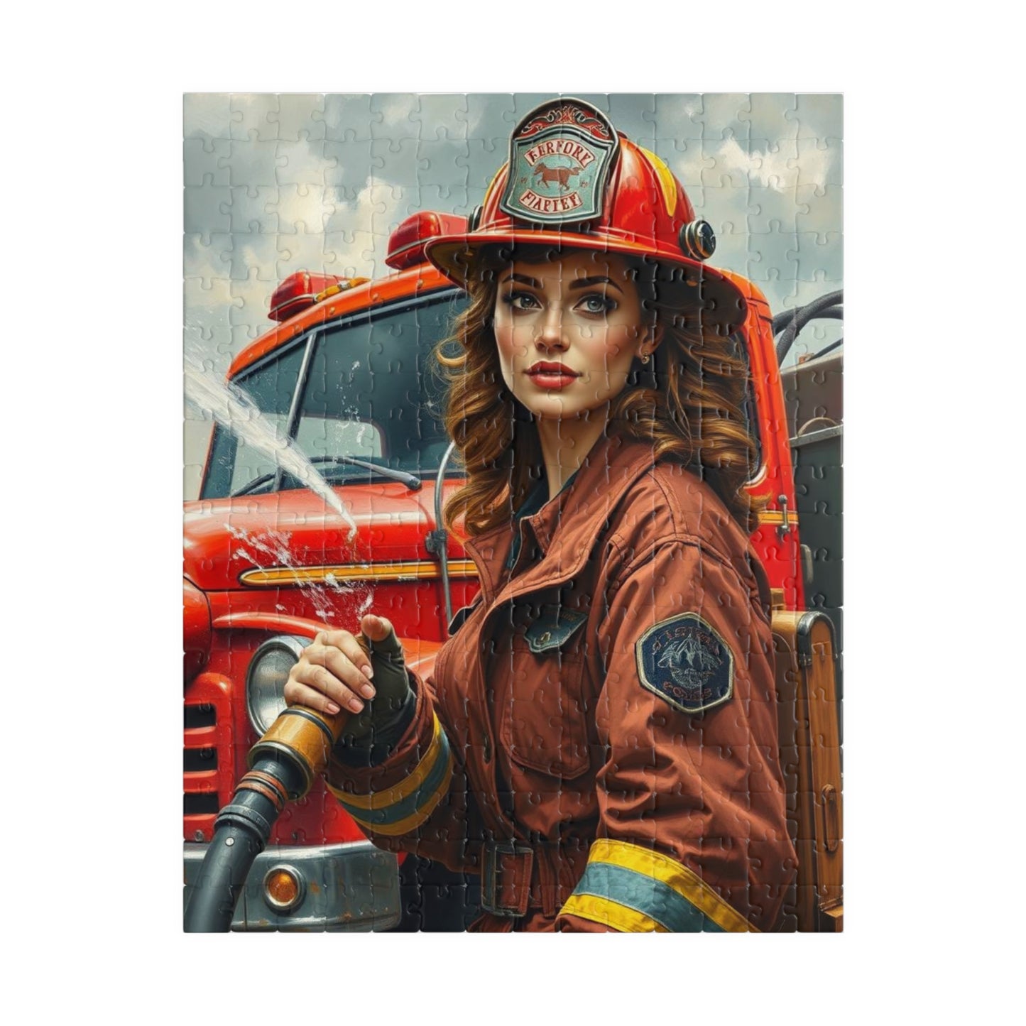 Woman Firefighter Jigsaw Puzzle - 110-1014 Piece | Holiday or Birthday Gift for Firefighters, Fun Family Game Night, Mindfulness Activity 252 pcs (Vertical) Puzzle The Puzzle Chest