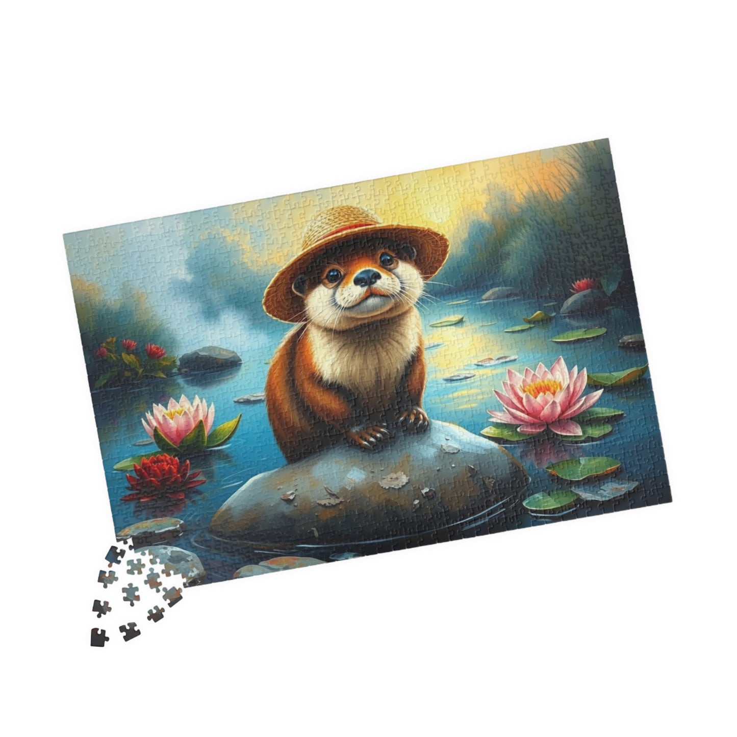 Adorable Otter Jigsaw Puzzle - Perfect for Family Fun, Gift for Nature Lover and Puzzle Enthusiasts, Brain Teaser Puzzle The Puzzle Chest
