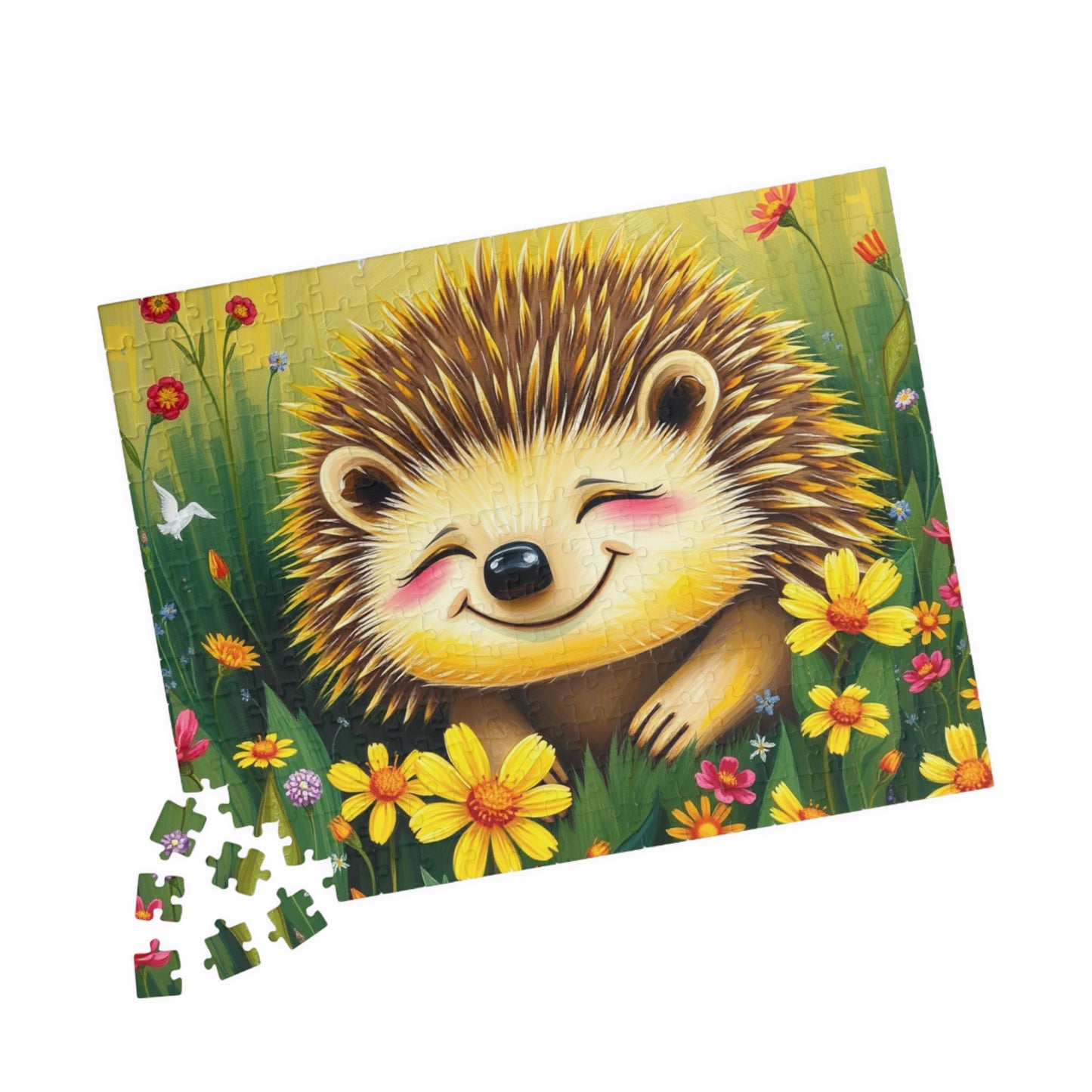 Adorable Hedgehog Jigsaw Puzzle | Mindfulness Activity, Perfect Gift for Animal Lovers, Family Fun Activity, Brain Teaser Puzzle The Puzzle Chest