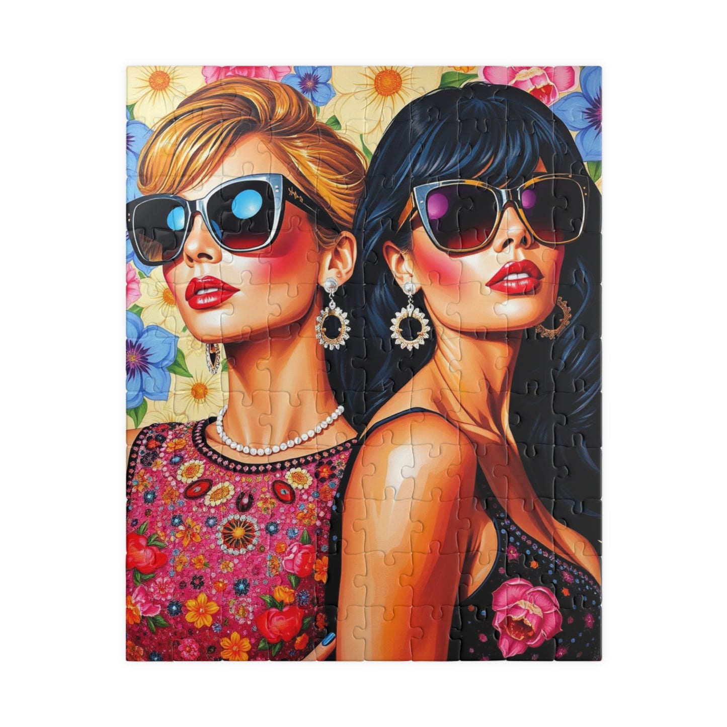 Chic Glamour Puzzle - Pop Art Jigsaw Game, Fashionista Vibes, Home Entertainment, Gift Idea, Family Fun, Brain Teaser, Woman Empowerment 110 pcs (Vertical) Puzzle The Puzzle Chest