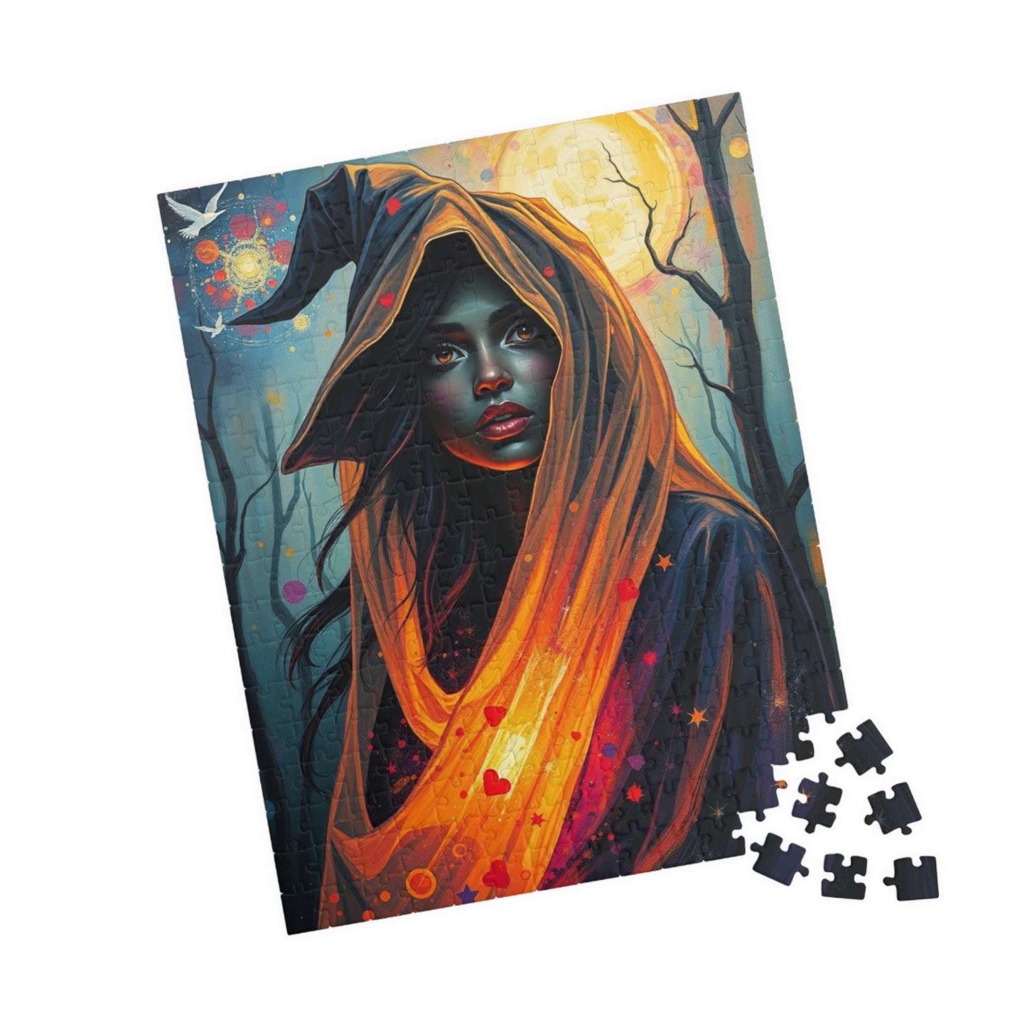 Mystical Witch Puzzle, Enchanting Art Illustration, 110-1014 pieces, Perfect for Gift Giving, Halloween, Cozy Nights, Dark Fantasy Lovers Puzzle The Puzzle Chest