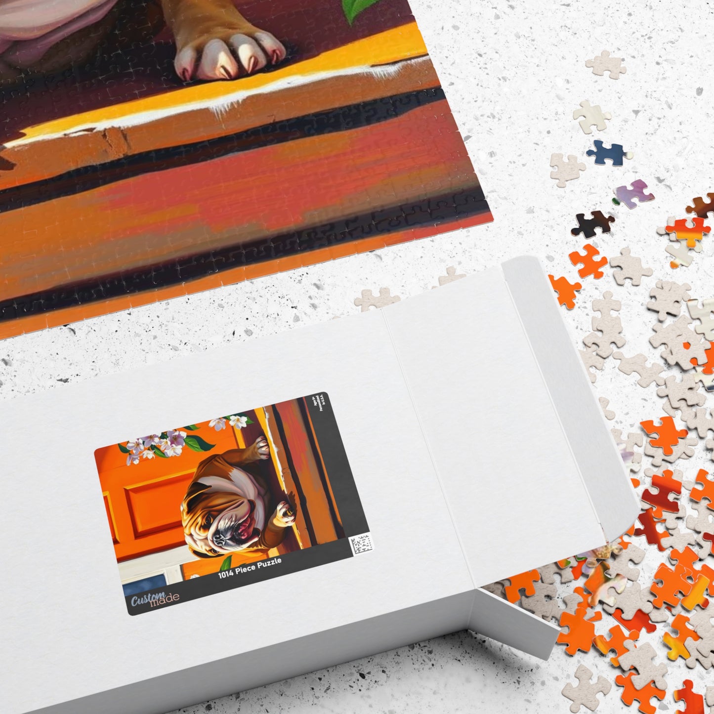 Bulldog Jigsaw Puzzle - Pet Themed Activity, Perfect for Family Fun, Creative Home Entertainment, Gift for Friends and Dog Lovers Puzzle The Puzzle Chest