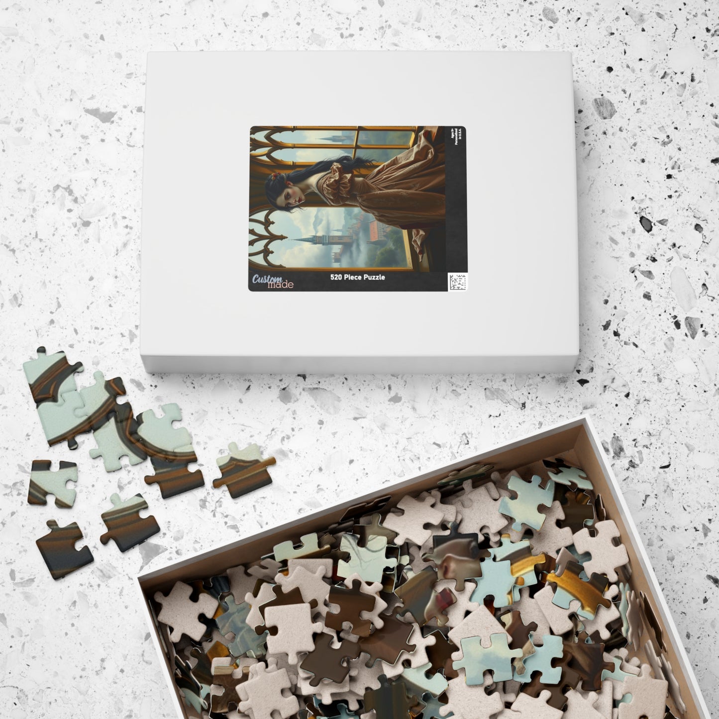 Elegant Medieval Princess Puzzle - Enchanting Castle View Scene, 110-1014 pieces, Perfect Gift for Puzzle Lovers, Cozy Evenings, Relaxation Puzzle The Puzzle Chest