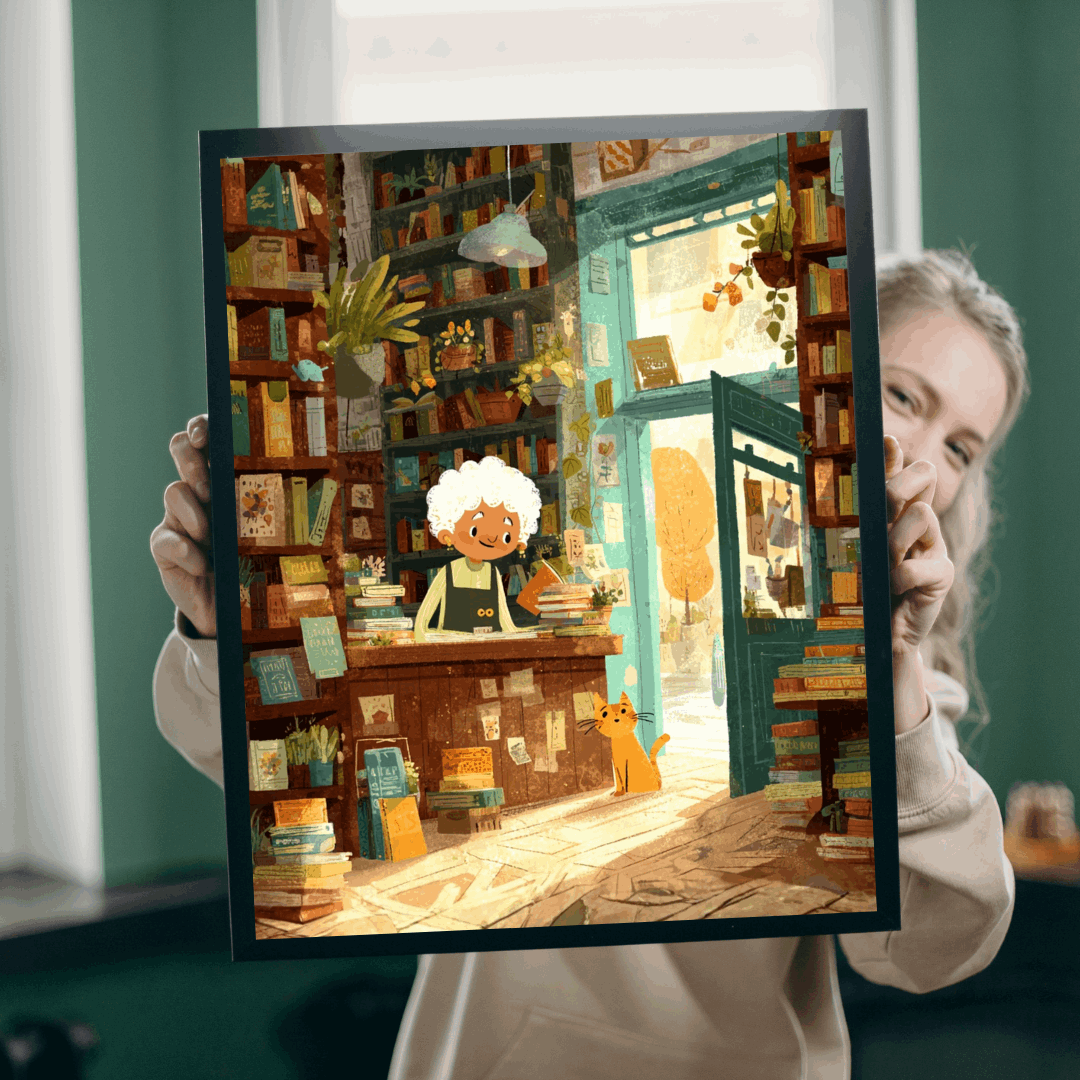 The Reading Nook Puzzle - Cartoon Cozy Bookstore Jigsaw Game for Adults, Best Gift for Book Lovers, Family Game Night Puzzle The Puzzle Chest