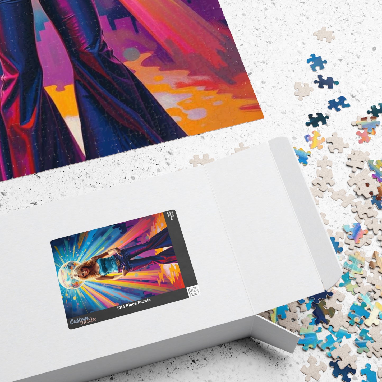 Disco Vibe Jigsaw Puzzle - 110 to 1014 Pieces, Retro Artwork Pop Art, Perfect Gift for Nostalgia Lovers, Party Entertainment, Family Fun Puzzle The Puzzle Chest