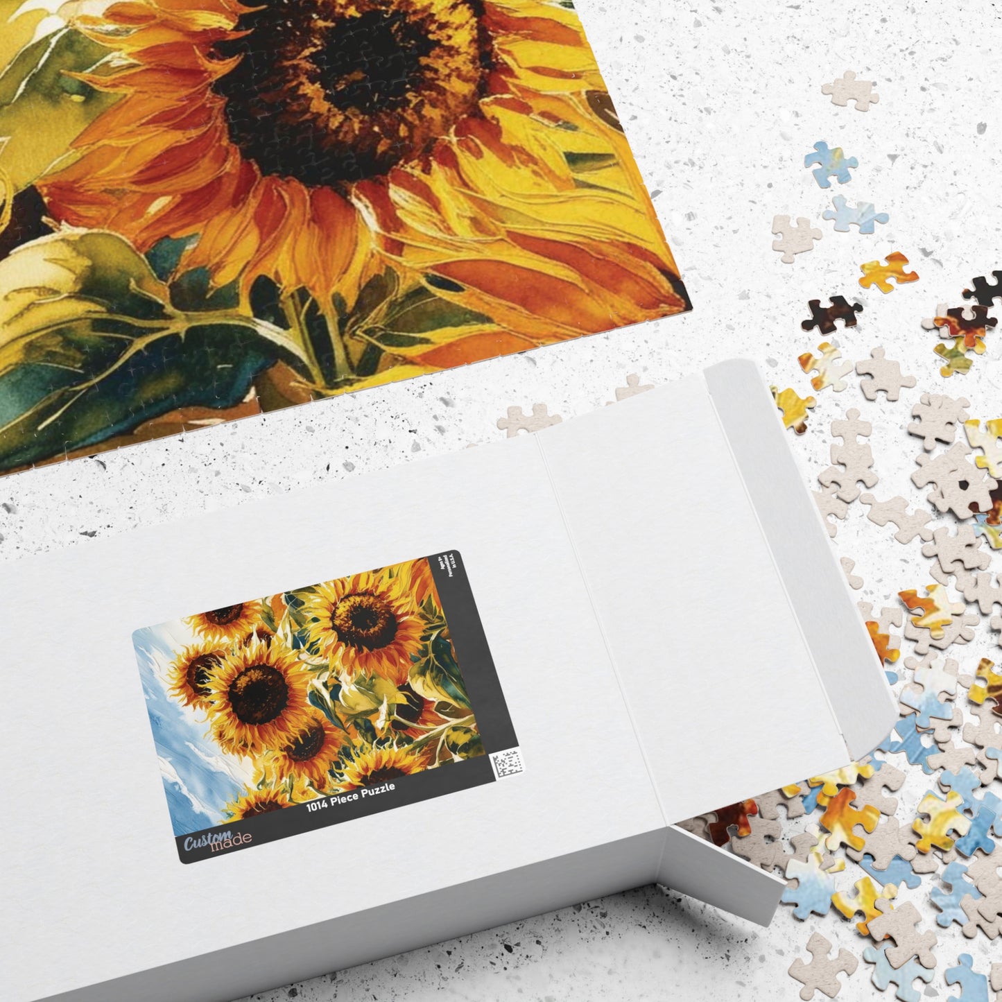 Sunflower Field Puzzle, Floral Jigsaw Game for Adult Home Entertainment, Family Game Night, Holiday Birthday Gift for Puzzle Loving Friends Puzzle The Puzzle Chest