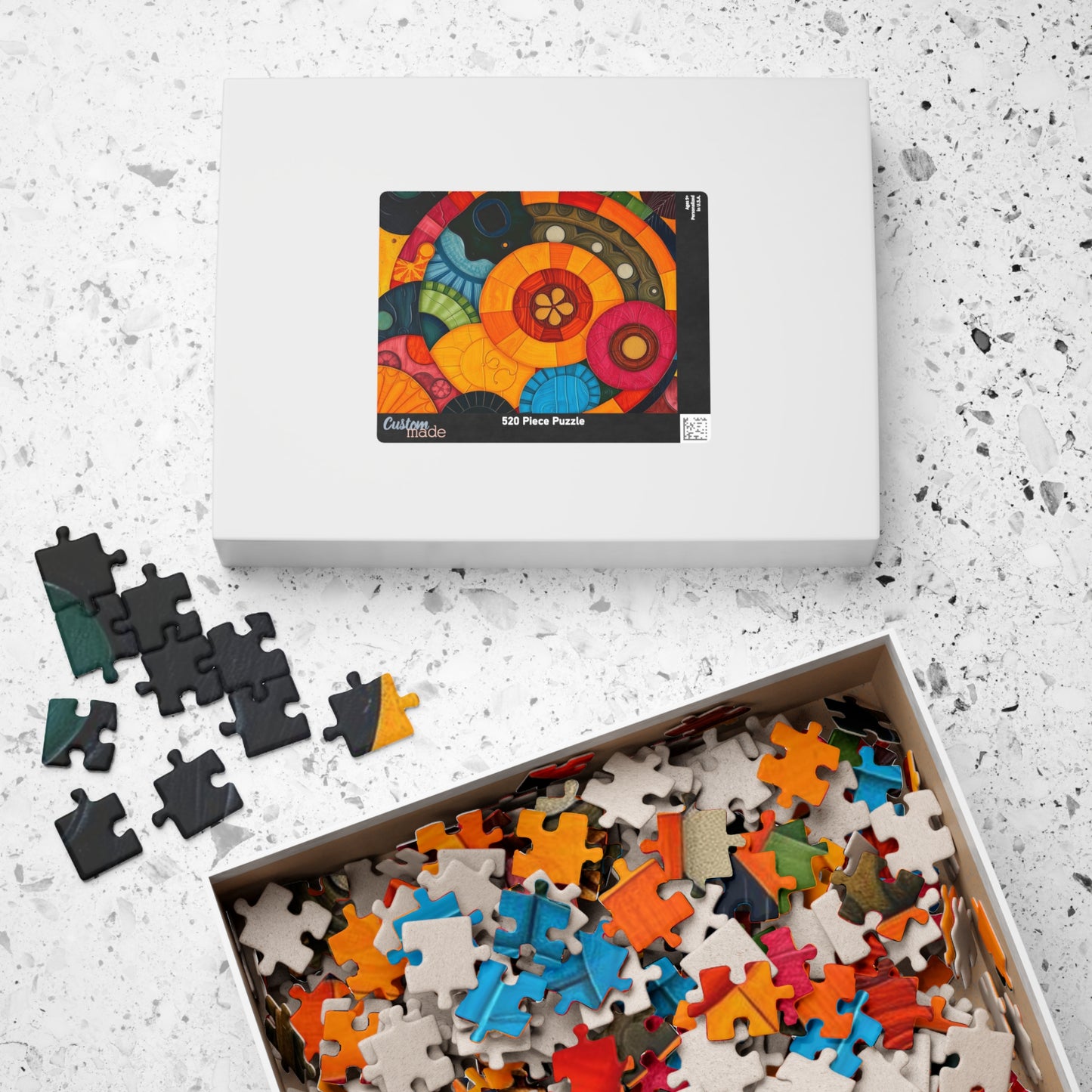 Vibrant Abstract Jigsaw Puzzle for Adults - Perfect for Family Game Night or Solo Fun, Gift for Art Lover, Home Entertainment Puzzle The Puzzle Chest