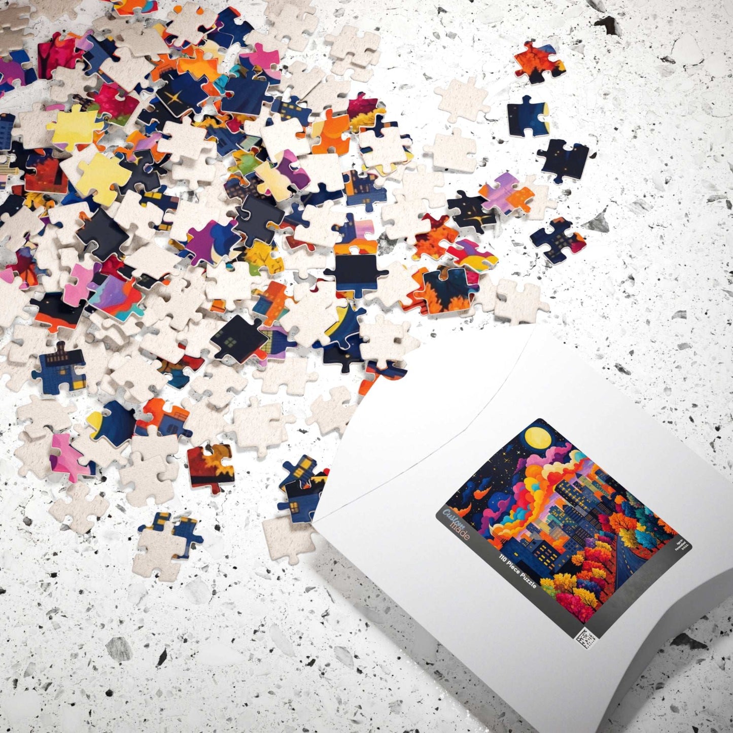 Vibrant Cityscape Puzzle - Night Sky, 110-1014 Piece Jigsaw, Family Activity, Gift for Puzzle Lovers, Art Decor Puzzle The Puzzle Chest