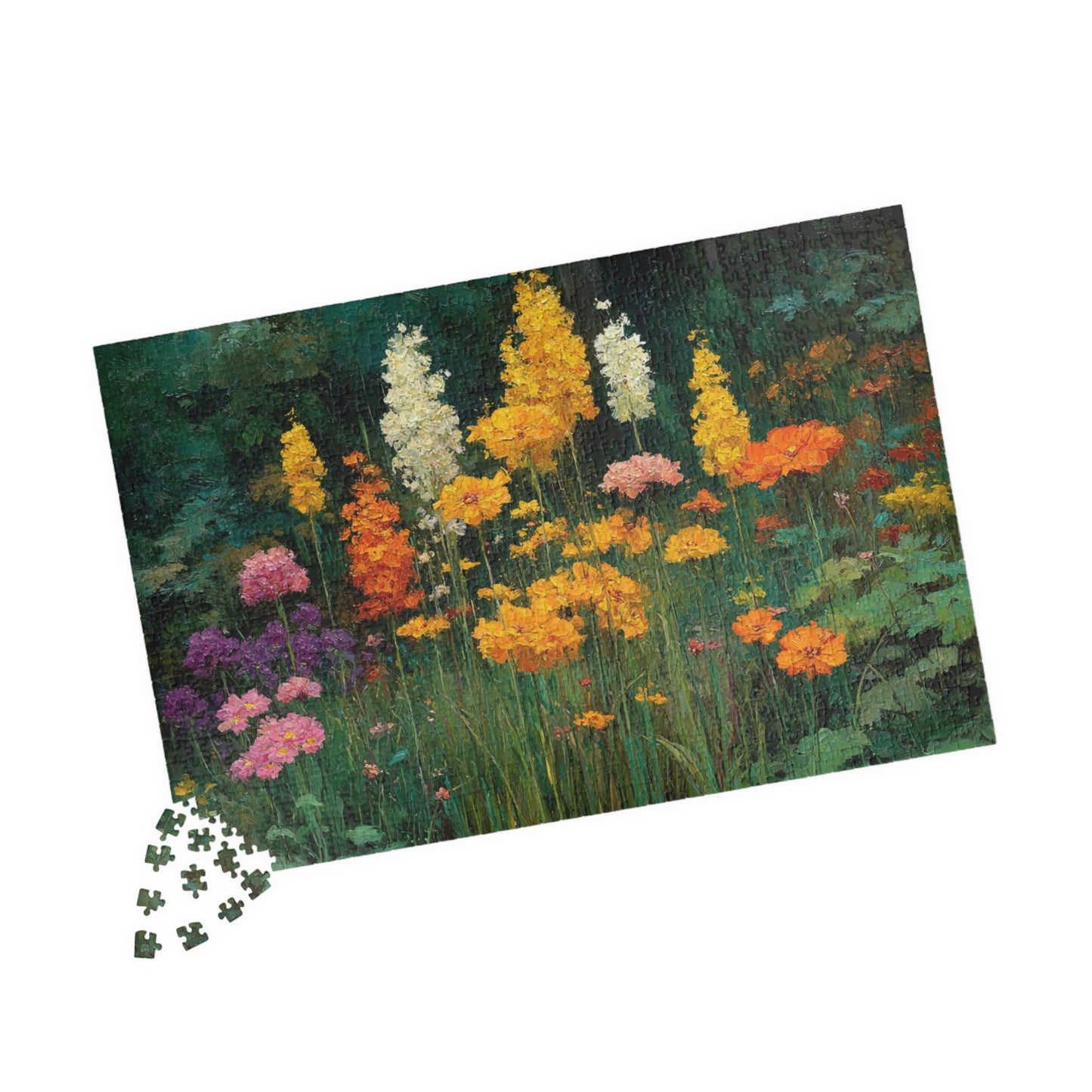 Rustic Wildflower Jigsaw Puzzle - Peaceful Meadow Floral Garden, Nature Inspired Game for Family Night, Nature Lovers, Gifts, Brain Teaser